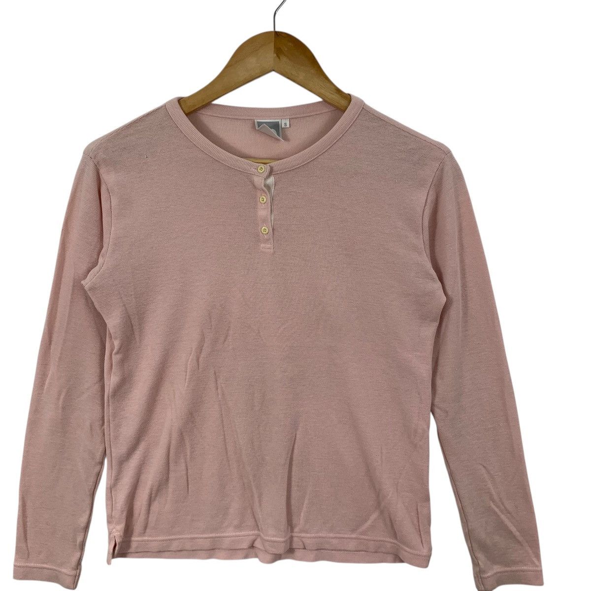 The North Face Vintage THE NORTH FACE Waffle Henley Peach Tee Shirt Top Size S / US 4 / IT 40 - 5 Thumbnail