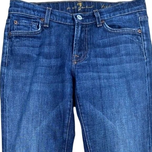 7 For All Mankind Seven For All Mankind Jeans Bootcut Dark Wash Mid Rise Women 29 Size 29" - 3 Thumbnail