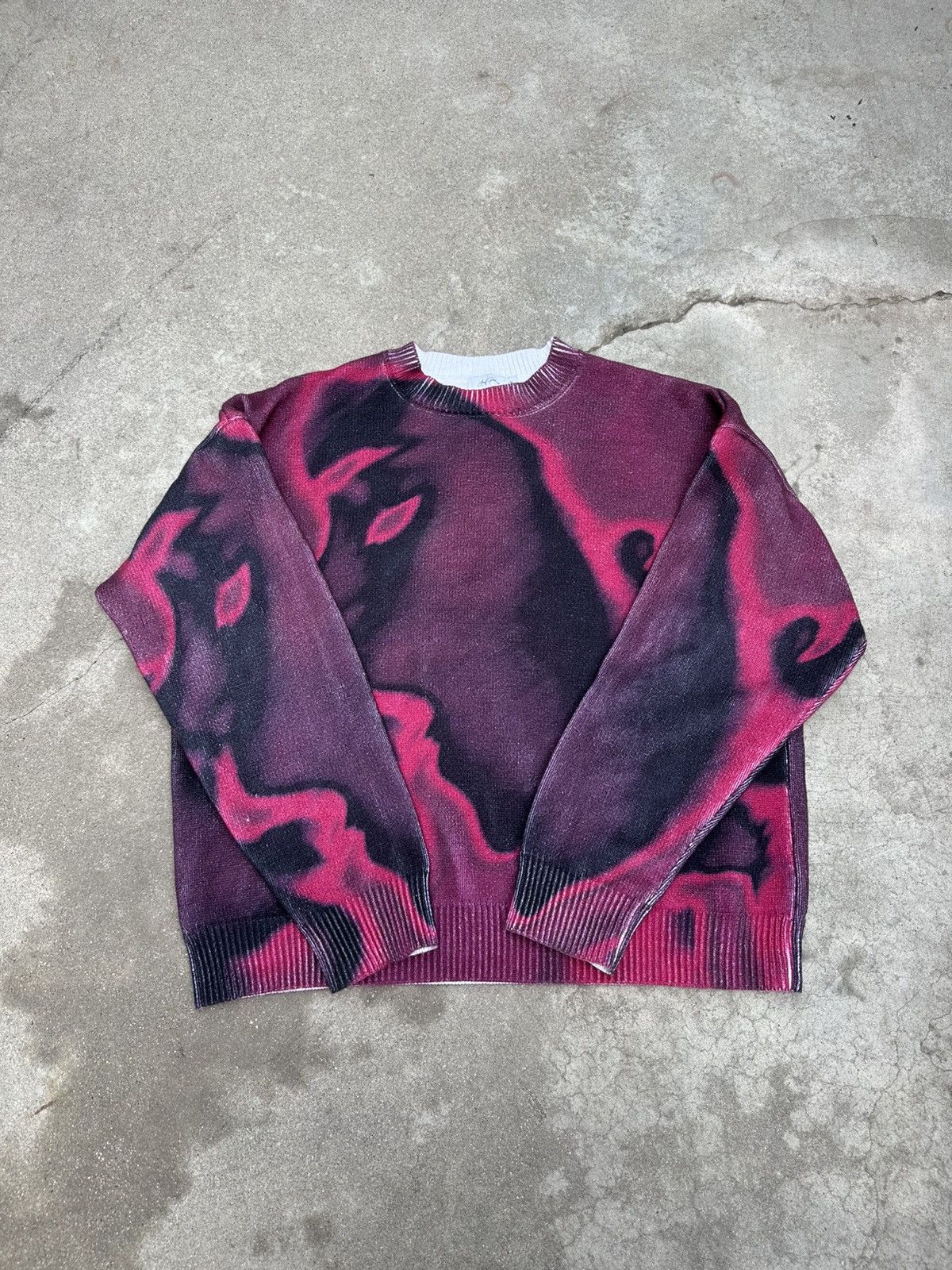 Japanese Brand Archive Knit Sweater (red) Size US M / EU 48-50 / 2 - 1 Thumbnail