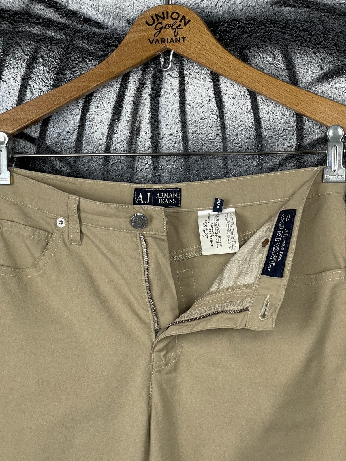 Armani Armani Jeans Comfort Fit Beige Italian Pants Women’s Size 27 Size 27" / US 4 / IT 40 - 11 Thumbnail