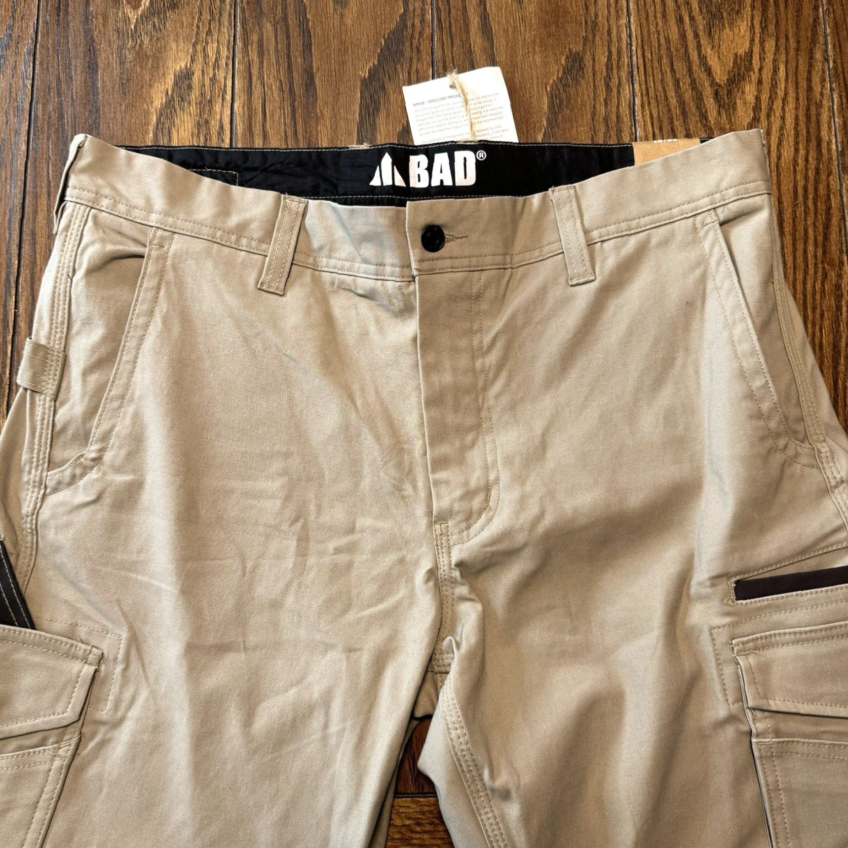 Vintage Bad Attitude Straight Pants Khaki Workwear 38x34 Men Regular Beige Canvas Dress Pants Front Flat 38x34 New Australian Owned Size US 38 / EU 54 - 3 Thumbnail