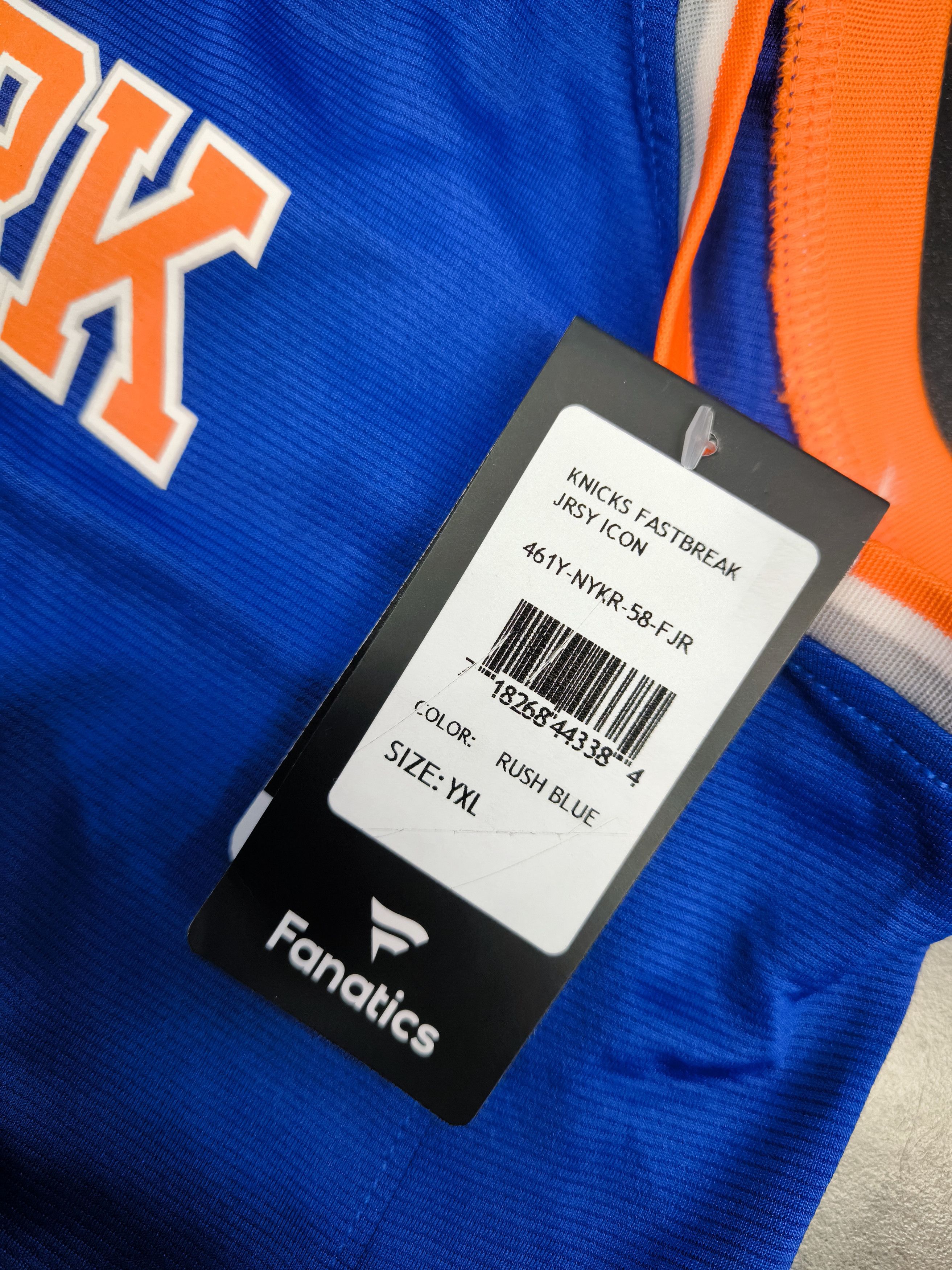 NBA Fanatics NBA Basketball JERSEY New York KNICKS Junior XL Size US XL / EU 56 / 4 - 4 Thumbnail