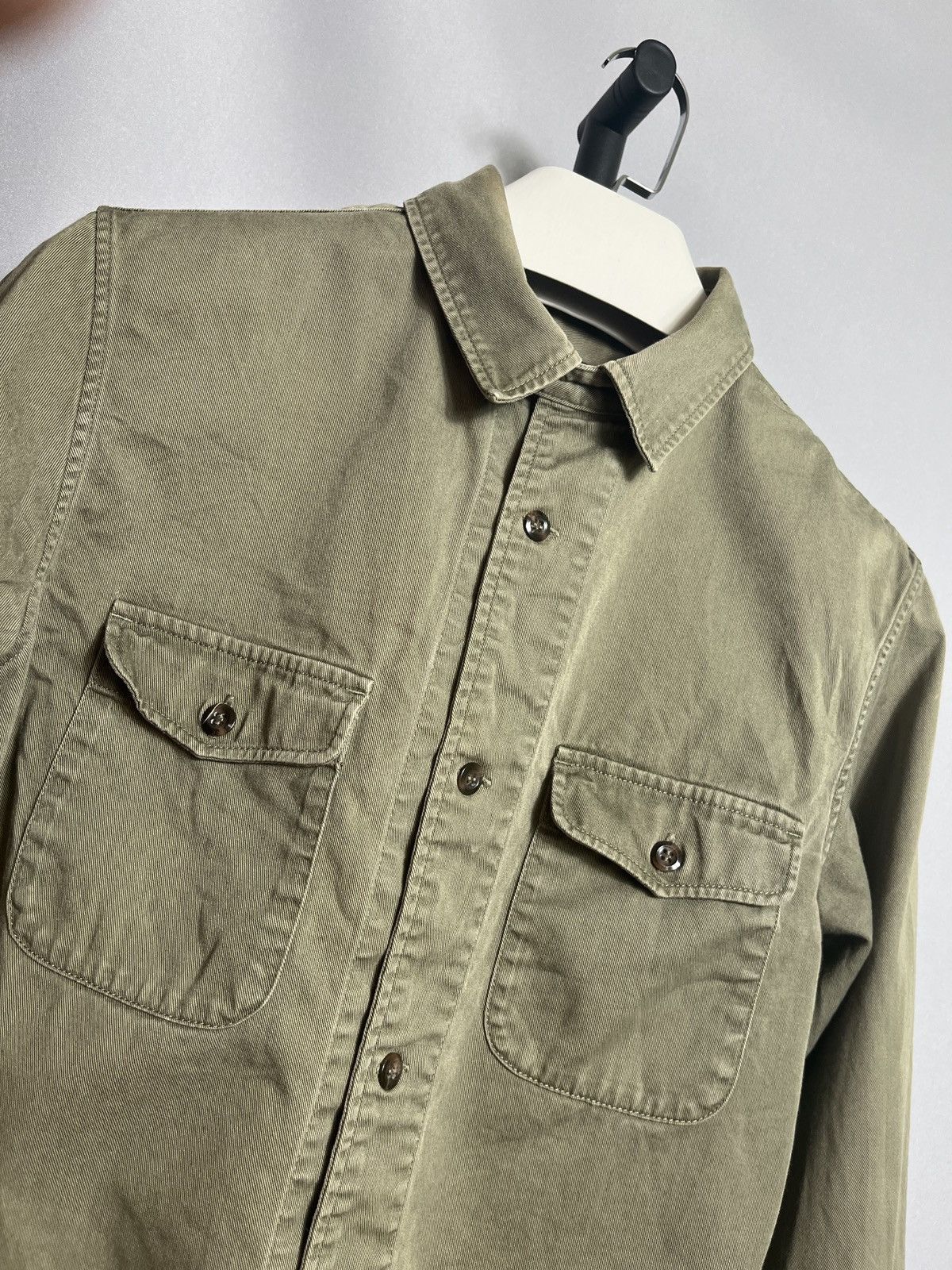 A.P.C. apc shirt dress button up cargo pockets mens green khaki Size US XS / EU 42 / 0 - 2 Thumbnail