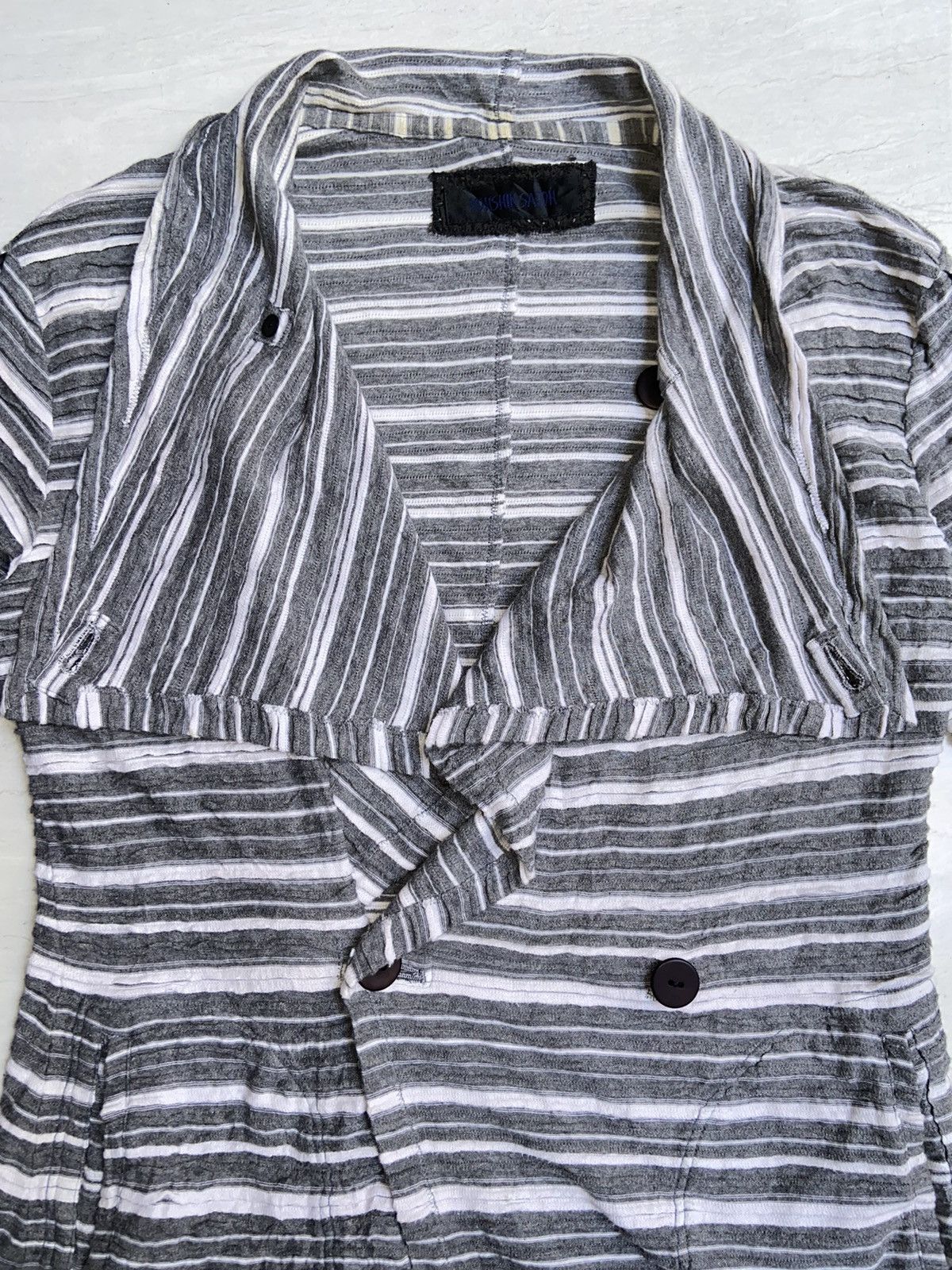 5351 POUR LES HOMMES KOHSHIN SATOH Grey Blazer Cardigan Size US S / EU 44-46 / 1 - 9 Thumbnail
