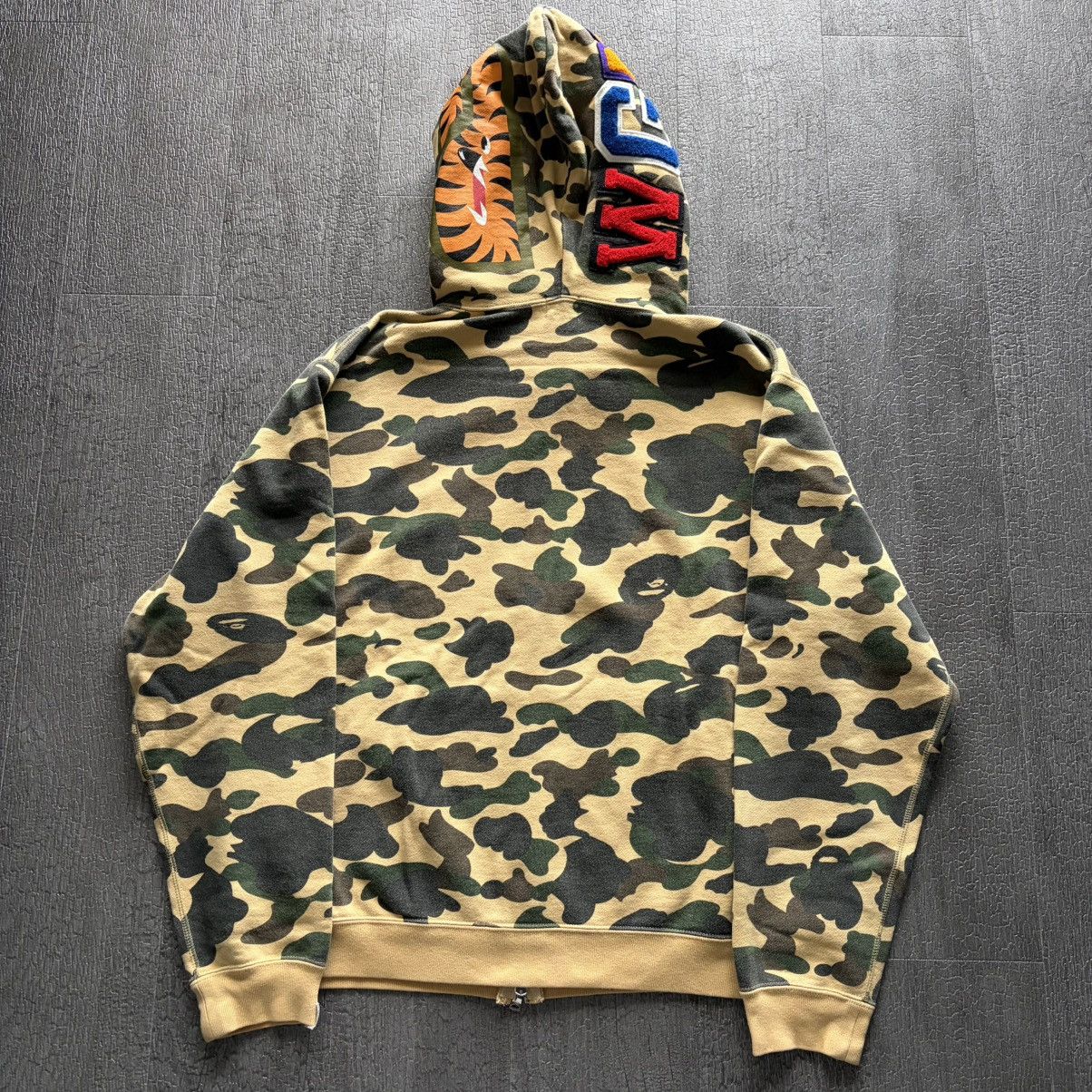 Bape OG BAPE 1st CAMO Full zip Shark Hoodie Franken stk size M Size US M / EU 48-50 / 2 - 2 Thumbnail