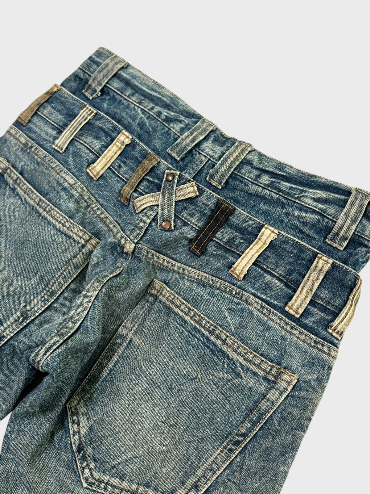 Le Grande Bleu (L.G.B.) JACK SERIKA DOUBLE WAIST ACID MUD WASH DENIM Size US 28 / EU 44 - 12 Thumbnail