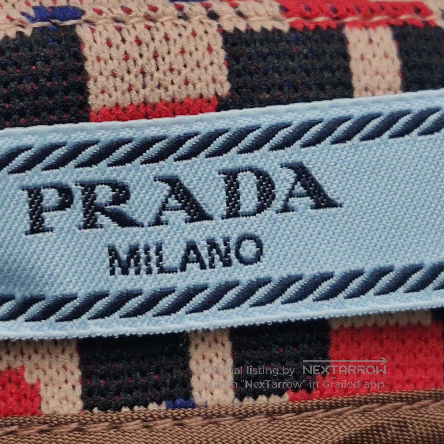 Prada Prada Color Block Logo Skirt in Size 42 . Size 41" - 6 Thumbnail