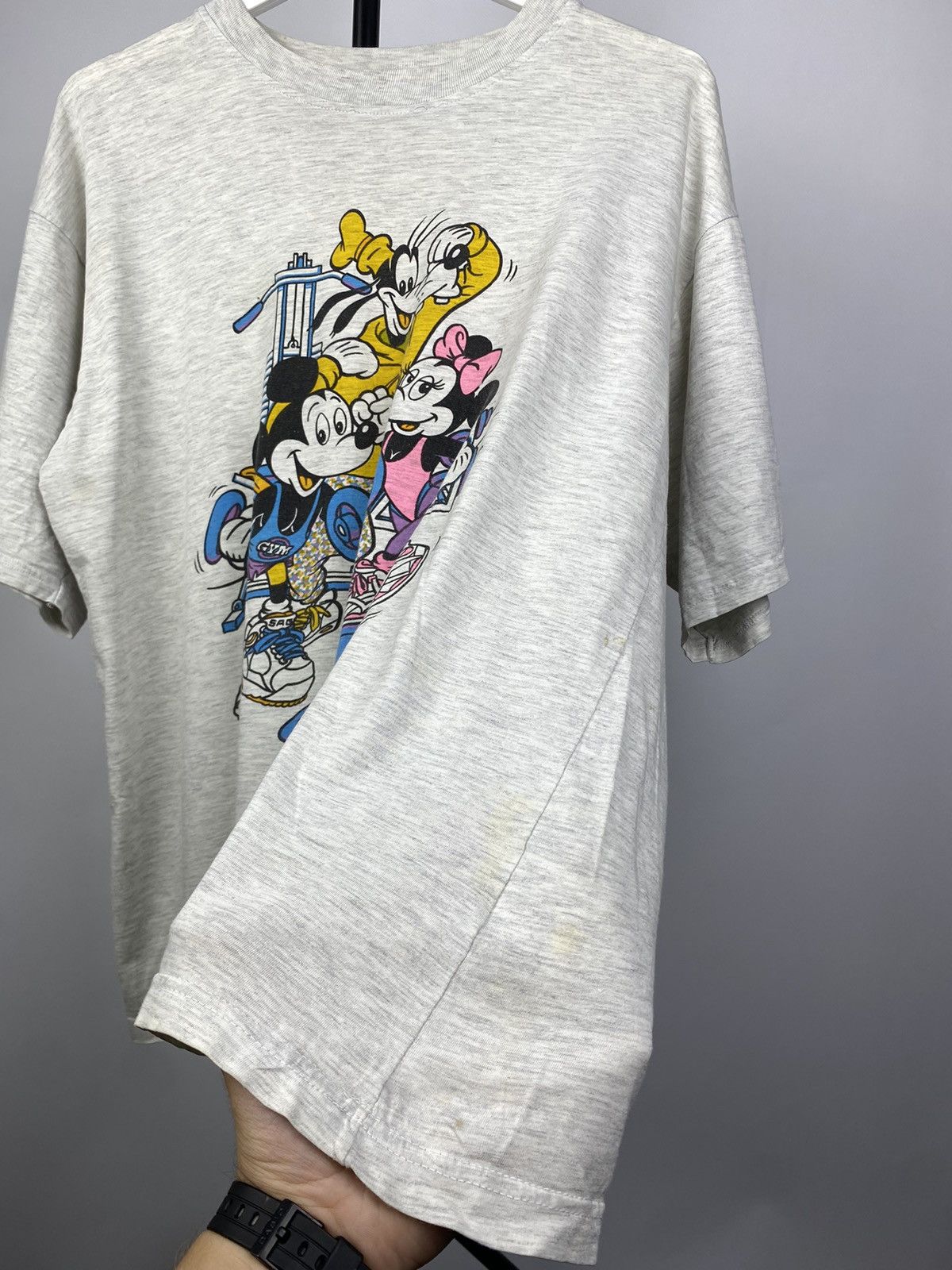 Disney × Vintage Vintage 90s Logo Team Gym Mickey Mouse T-shirt Size US L / EU 52-54 / 3 - 3 Thumbnail