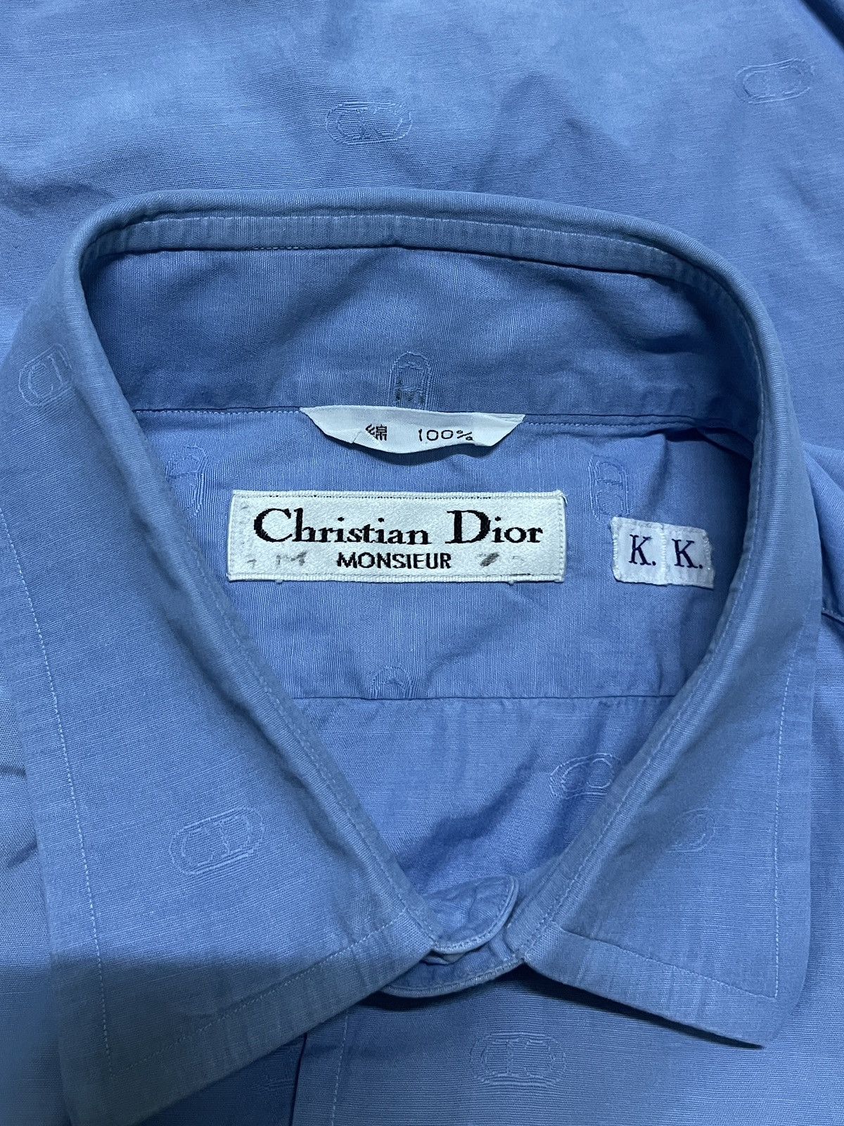 Christian Dior Monsieur × Vintage Christian Dior Full Print CD Shirt Long Sleeve Size US S / EU 44-46 / 1 - 17 Thumbnail