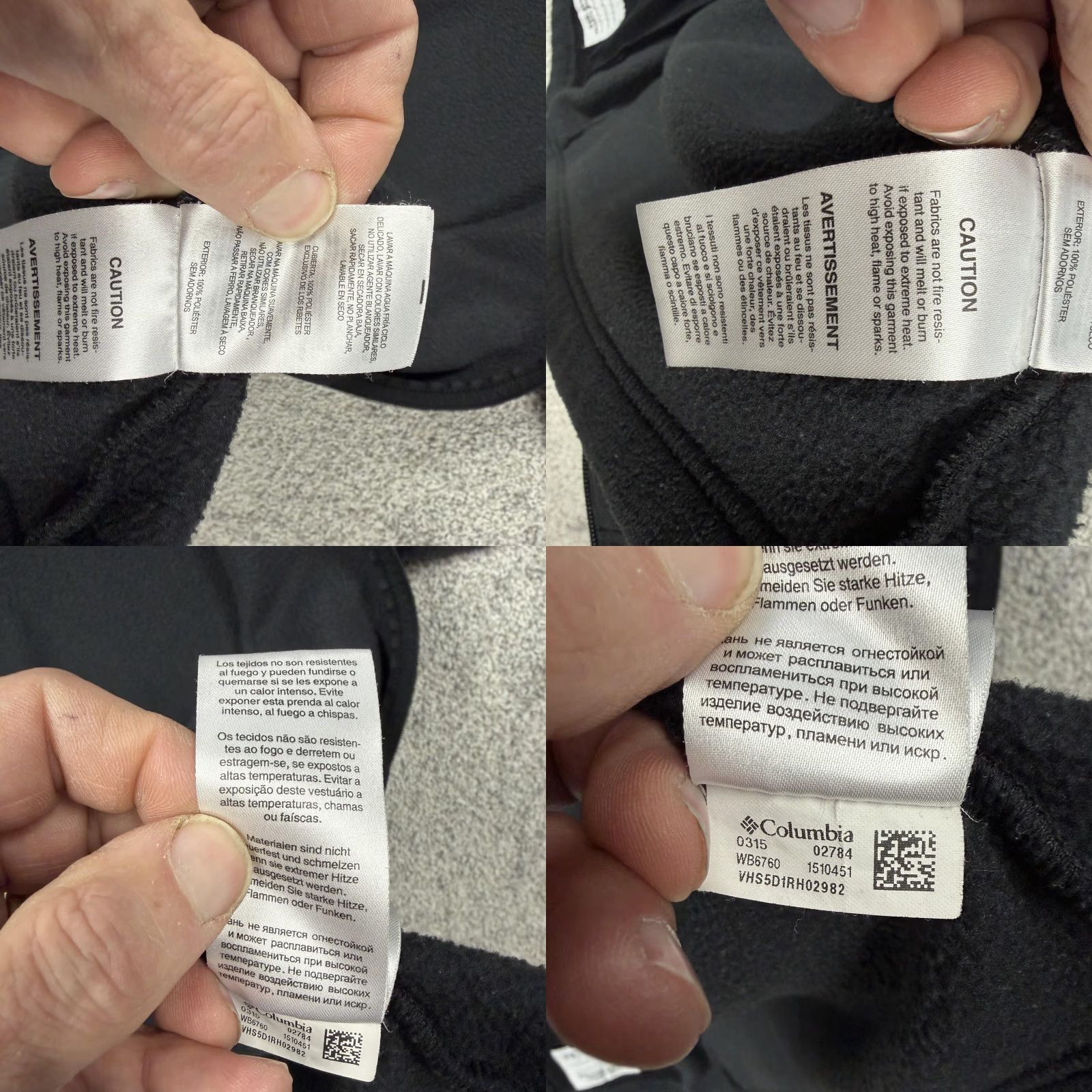 Vintage Columbia Jacket Mens Large Black Full Zip Warm Fleece Outdoor Pockets WB6760 Size US L / EU 52-54 / 3 - 9 Thumbnail