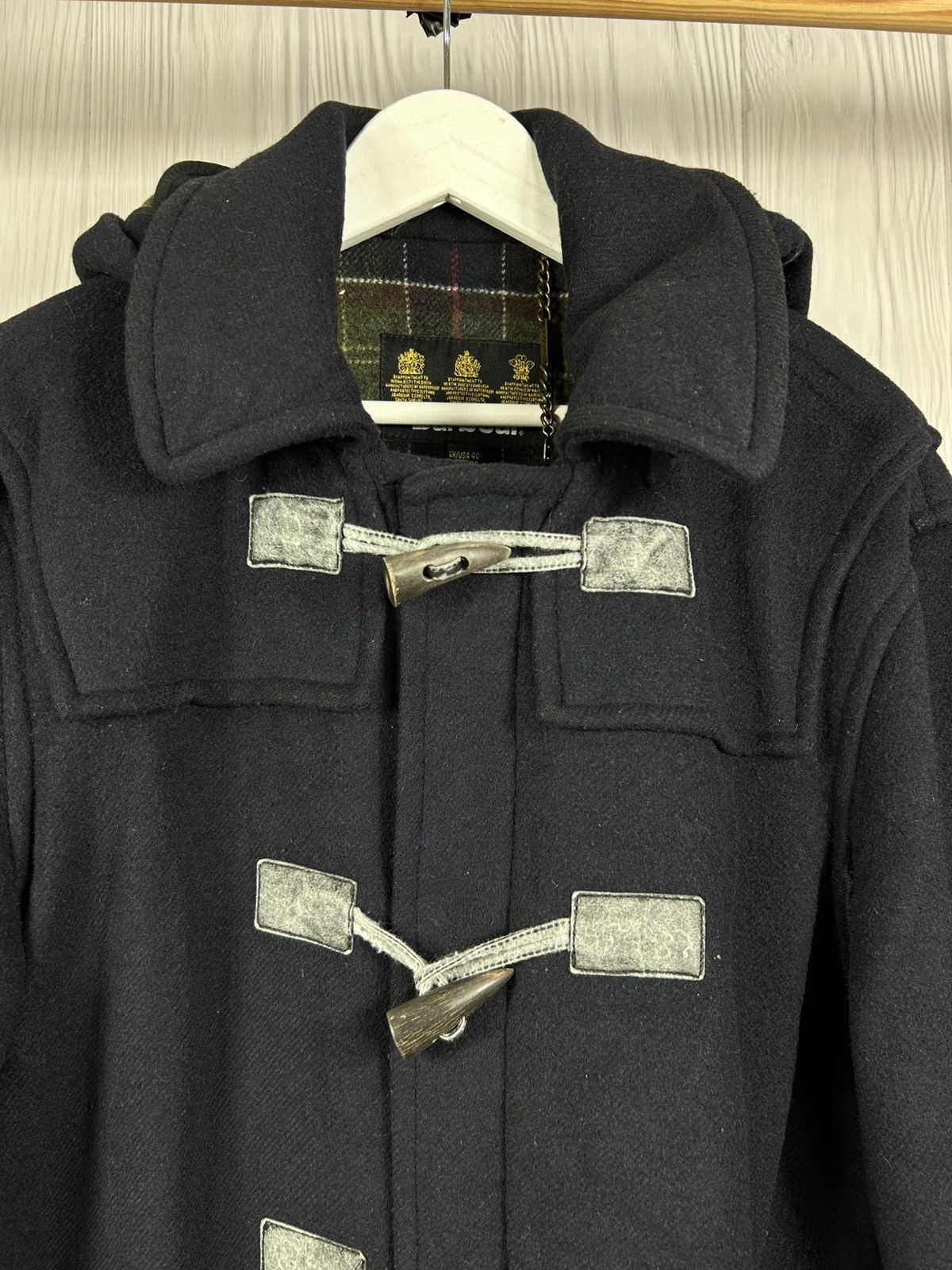 Barbour Barbour Duffle Wool Heavy Coat Size 40 Dark Blue Size US M / EU 48-50 / 2 - 5 Thumbnail