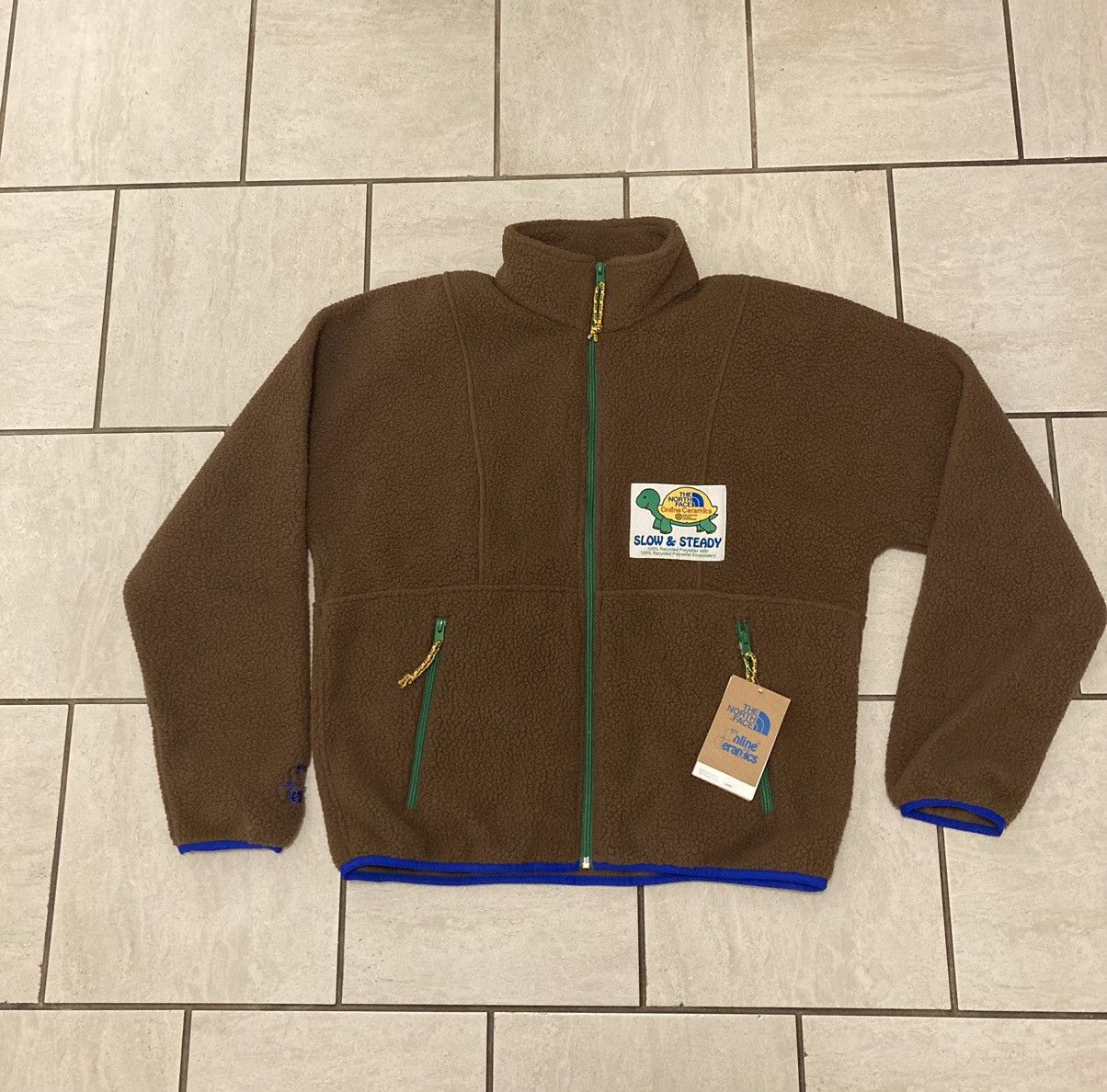 image of Online Ceramics x The North Face Attitude Fz Sherpa Fleece Jacket in Brown, Men's (Size Medium)