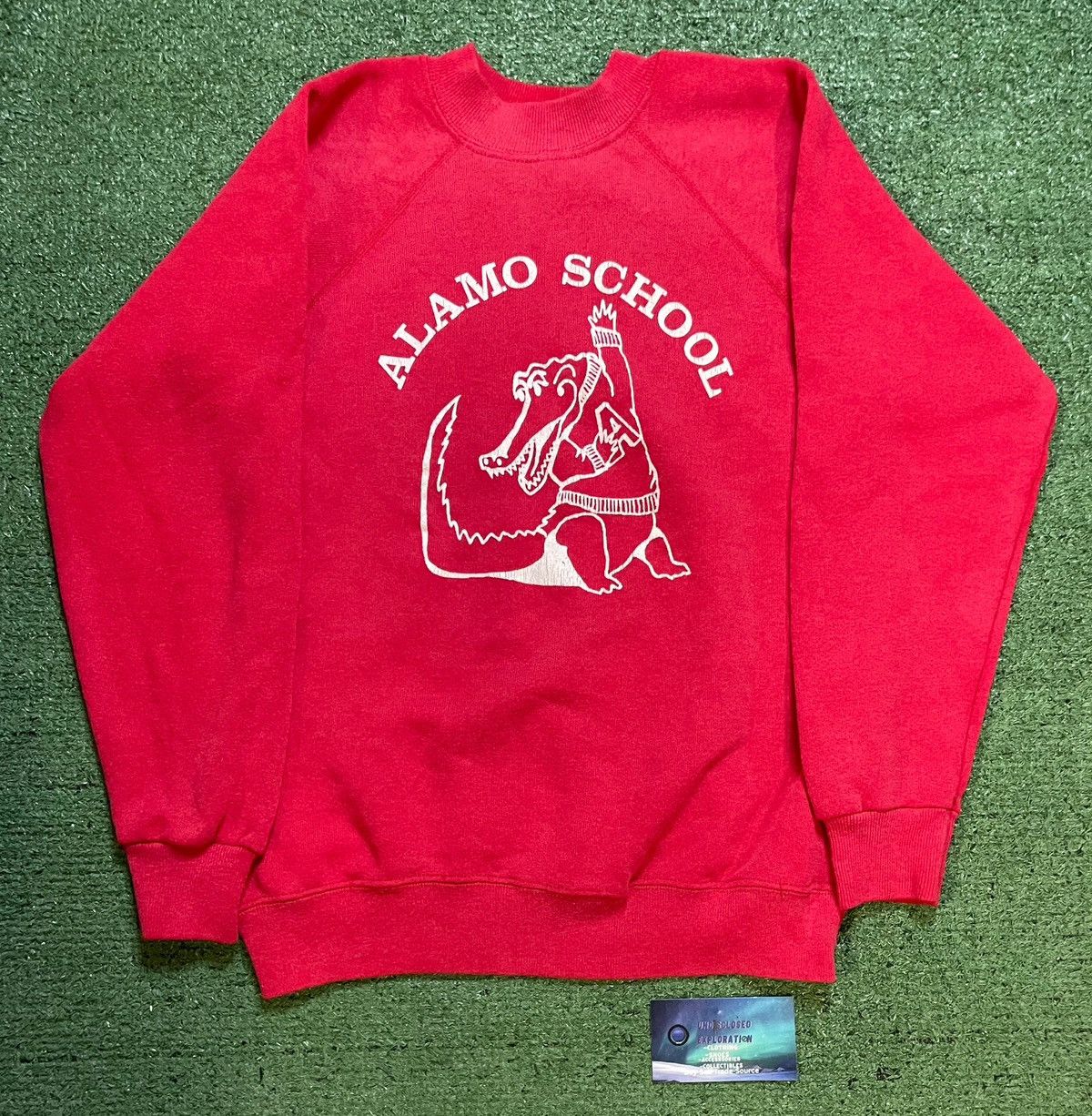 Other Vintage 1970s Alamo School alligator red youth crewneck Size US L / EU 52-54 / 3 - 1 Thumbnail