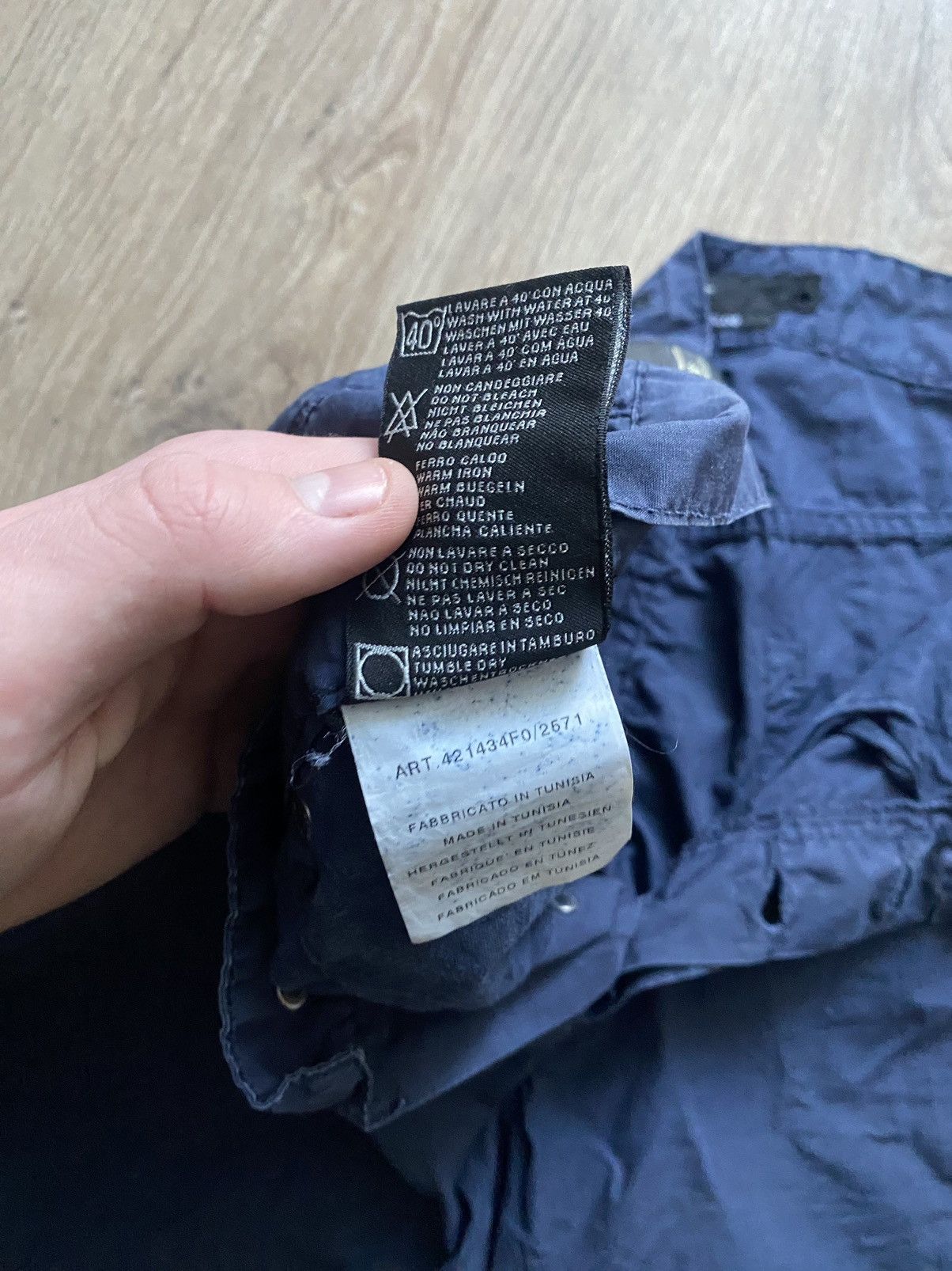 Stone Island × Vintage Stone island denim vintage logo luxury pants Massimo Osti Size US 33 - 11 Thumbnail