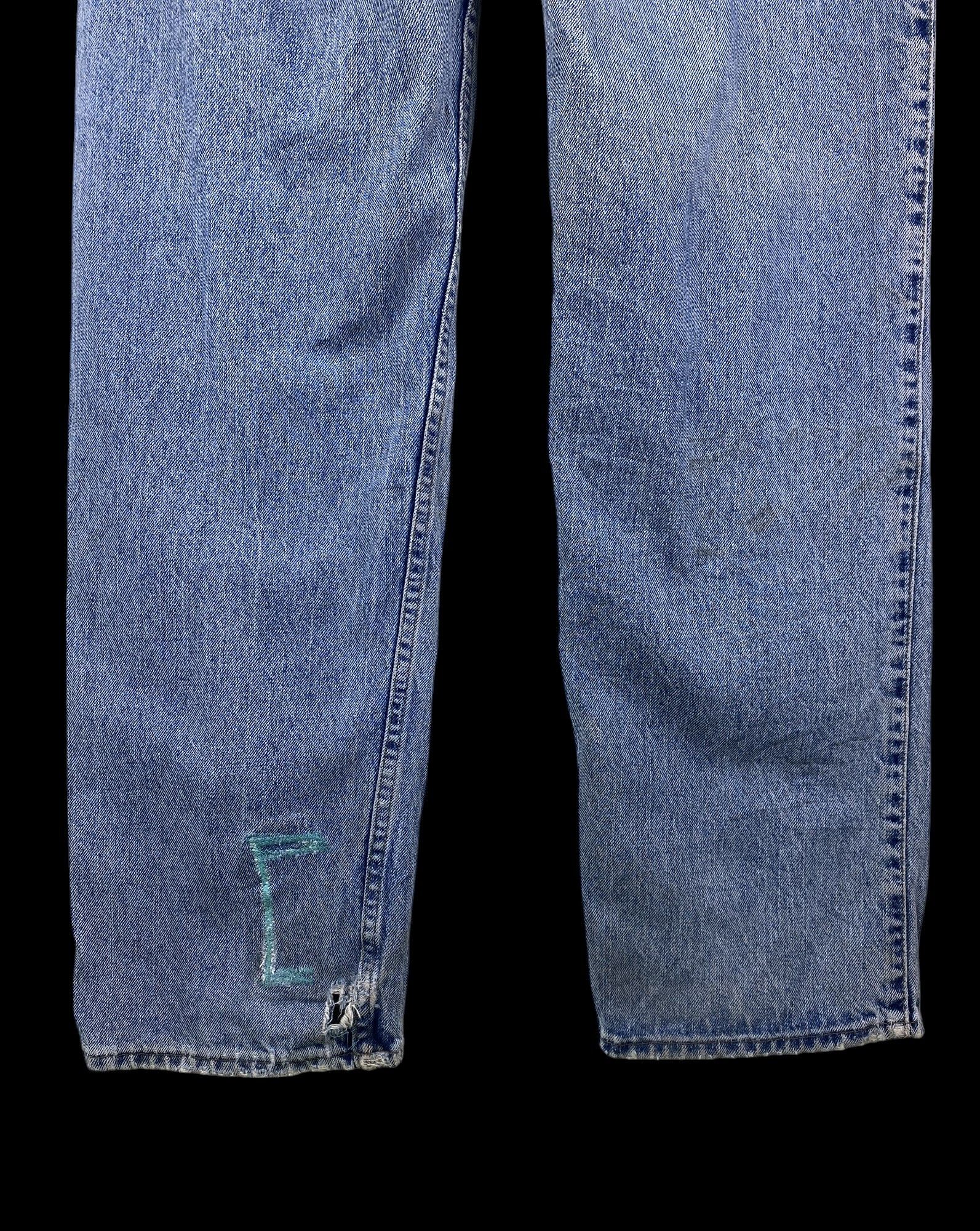 Levi's Vintage Clothing Vintage 90S Levis Baggy Loose Silvertab Distressed Dirty Size US 33 - 9 Thumbnail