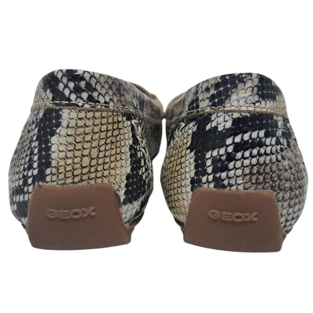 Geox Geox Respira Phython Print Drive Moccasin Loafer Faux Leathe Size US 7 / IT 37 - 4 Thumbnail