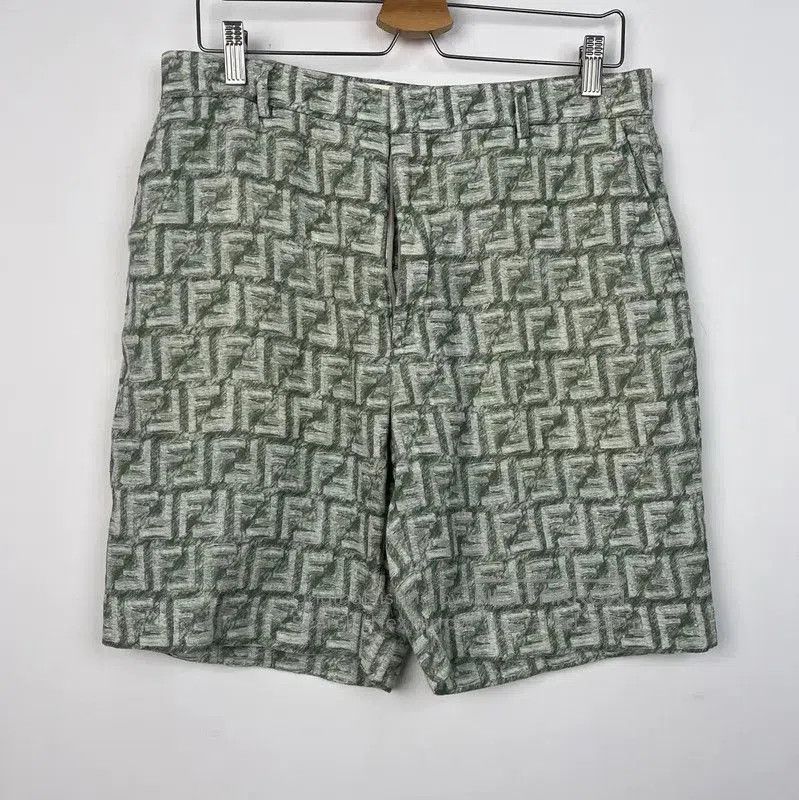Fendi Fendi Green Summer Men’s Shorts . Size US 27 - 1 Thumbnail