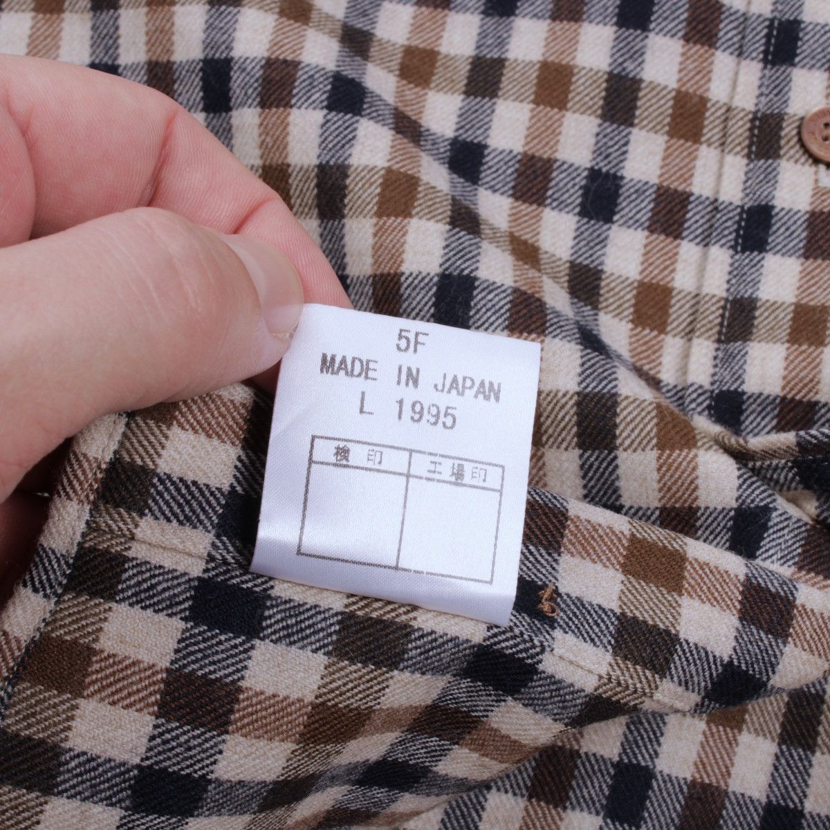 Aquascutum × Vintage Aquascutum Vintage Wool Plaid Long Sleeve Button Shirt Size US L / EU 52-54 / 3 - 14 Thumbnail