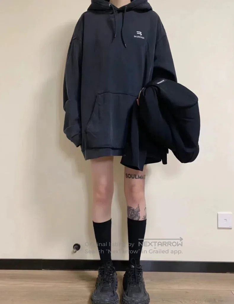 Balenciaga Balenciaga Black Double Hook Hoodie Size US S / EU 44-46 / 1 - 8 Thumbnail