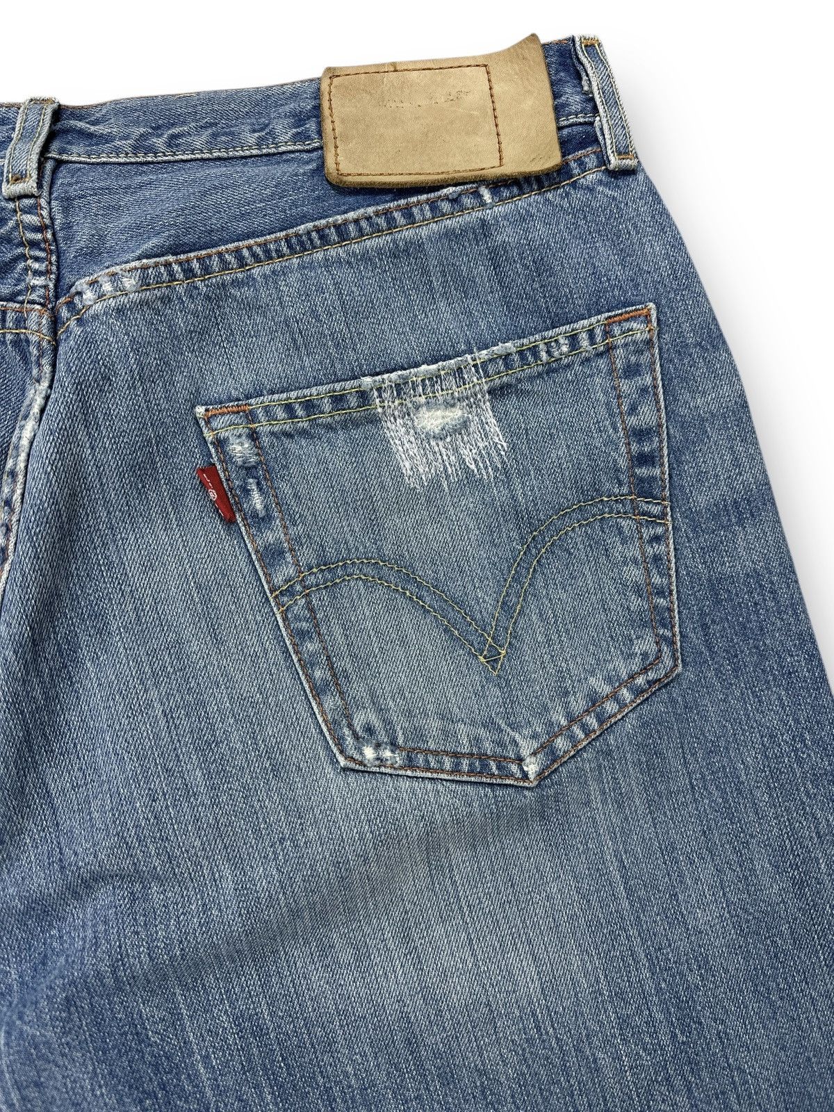 Levi's Vintage 00’s Levis Jeans Ripped Distressed Denim W33 L36 Size US 33 - 17 Thumbnail