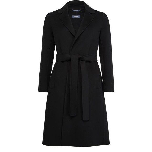 Max Mara MAX MARA Pauline Belted Black Wool Coat New & Authentic (Wom Size M / US 6-8 / IT 42-44 - 1 Thumbnail