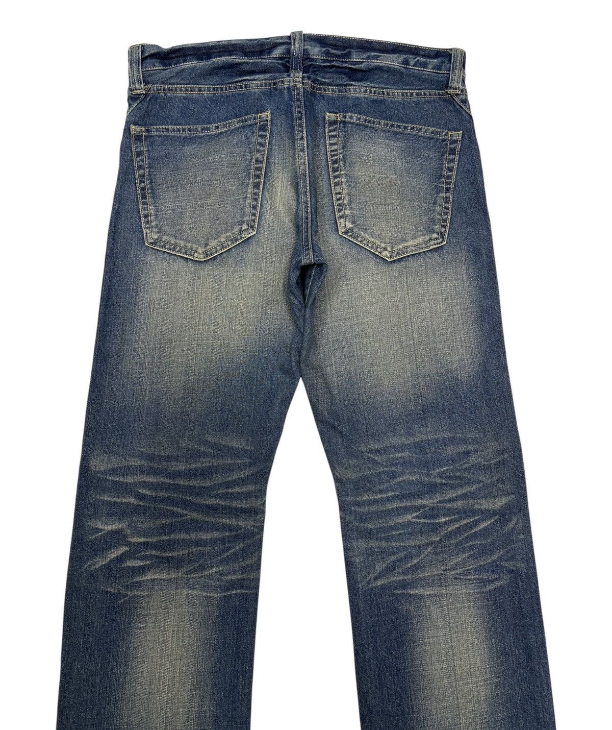 Isamu Katayama Backlash Vintage Free Gate Paisley Patchwork Distressed Denim Jean Size US 33 - 8 Thumbnail