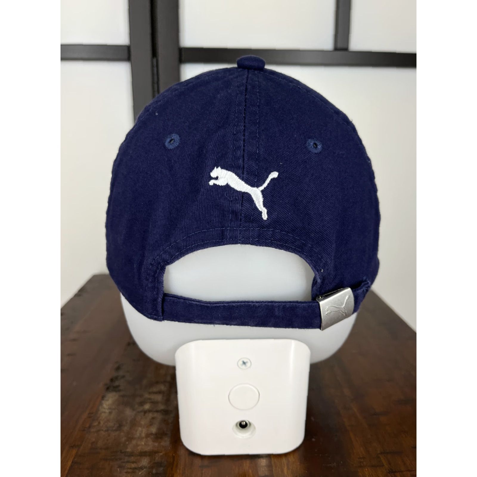 Puma PUMA Hat Cap Strap Back Adult One Size Blue 100% Cotton Outdoors Embroidered Size ONE SIZE - 6 Thumbnail