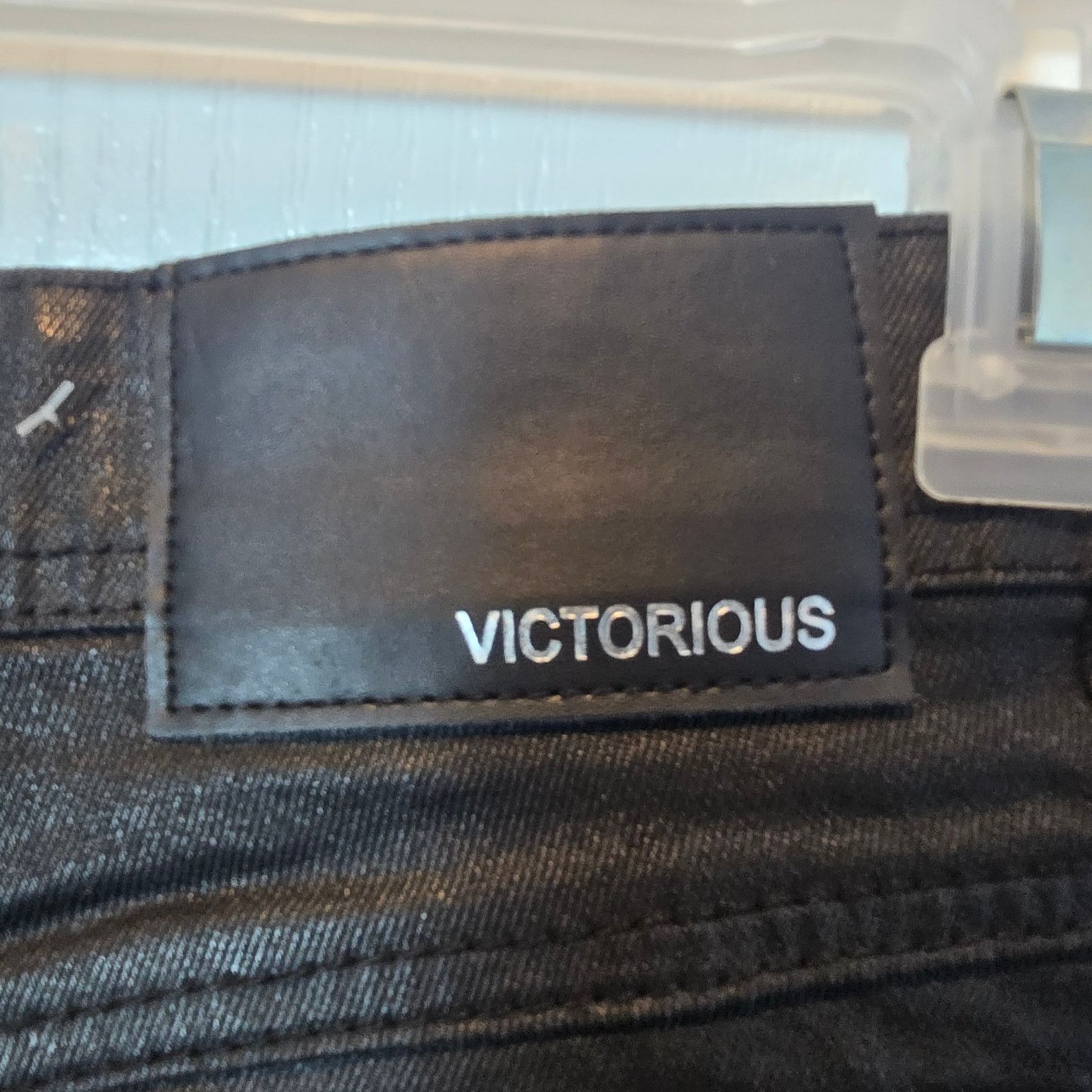 Other Victorious denim jeans cargo 34 x 30 black coated buckles Size US 34 / EU 50 - 8 Thumbnail
