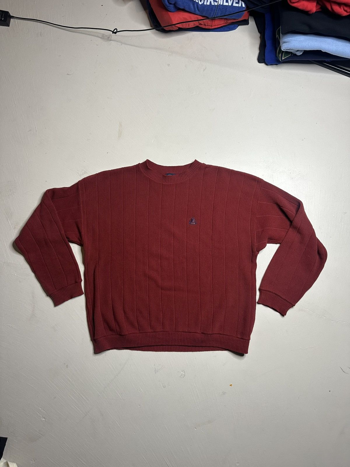 Izod Vintage 90s IZOD 100% Cotton Knit Sweater Made In USA Size US XL / EU 56 / 4 - 3 Thumbnail