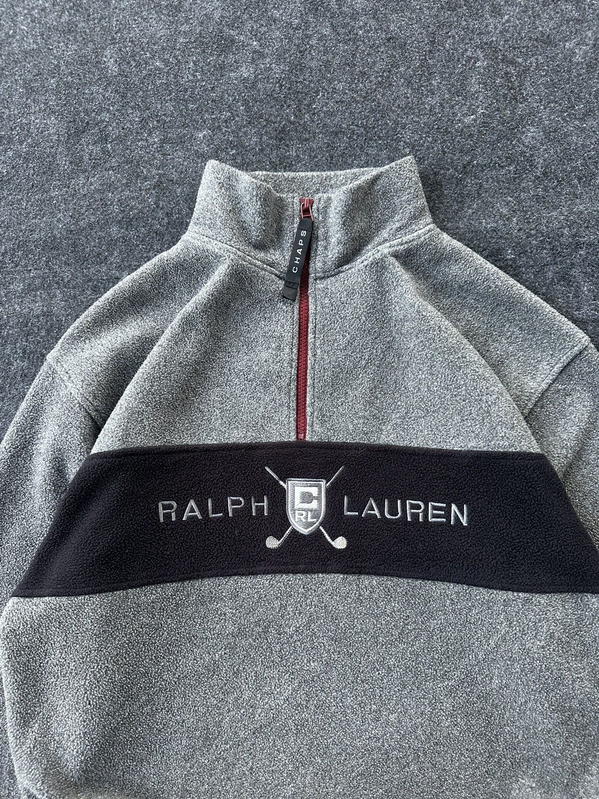 Ralph Lauren Vintage Ralph Lauren Chaps Half zipper Fleece A428 Size US M / EU 48-50 / 2 - 2 Thumbnail