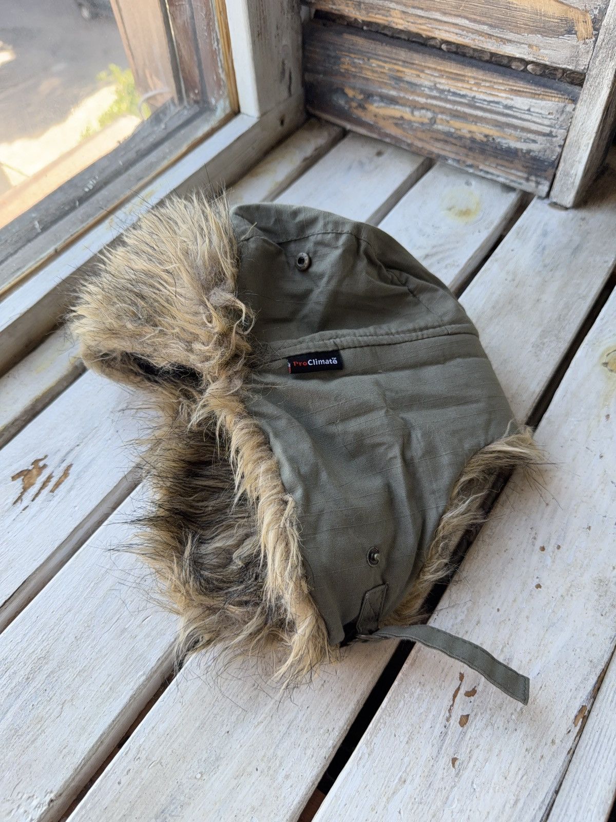 Vintage Y2K Vintage Fuzzy Hat Mohair knit Ushanka Trapper hat retro Size ONE SIZE - 2 Thumbnail