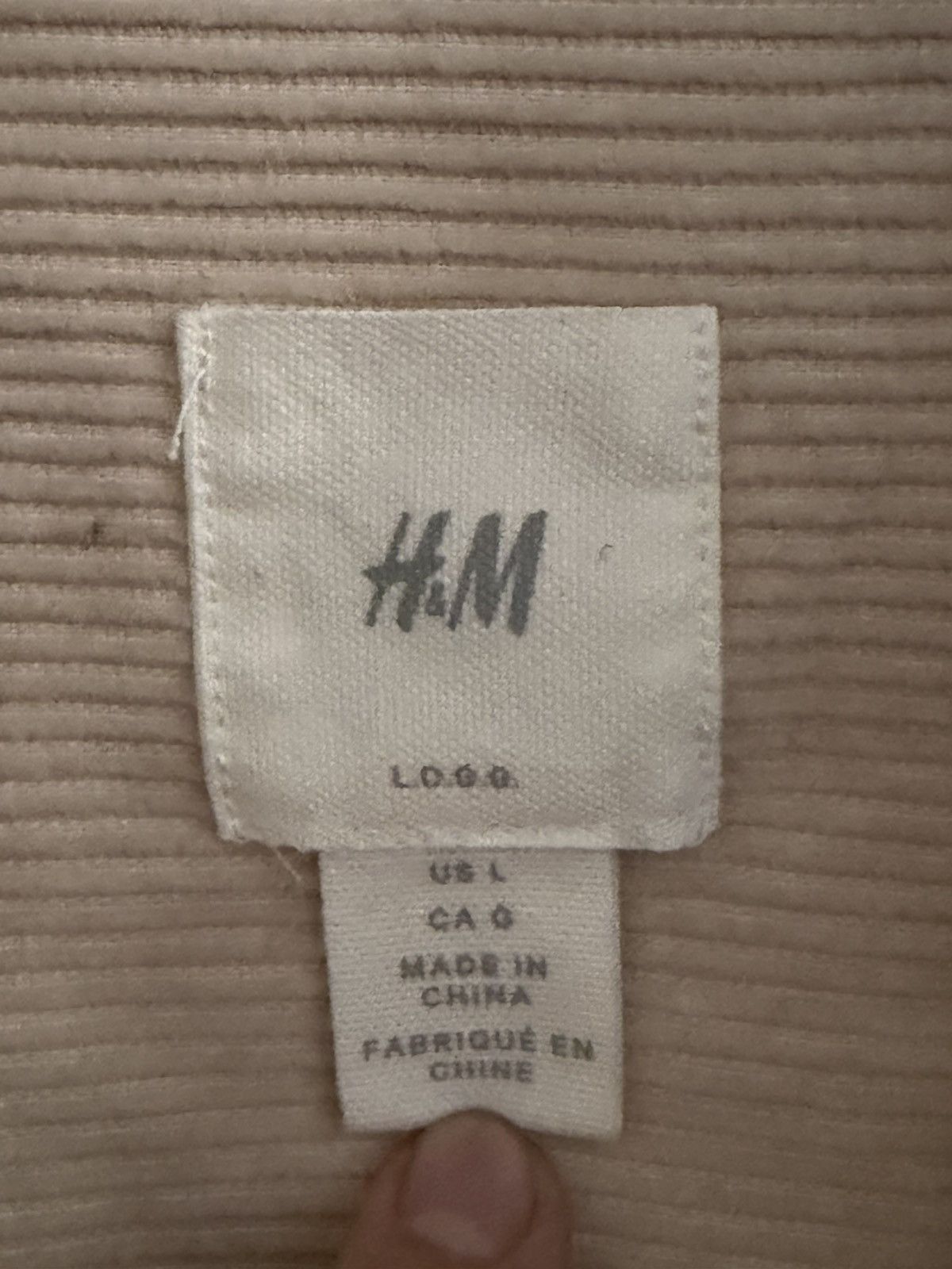 H&M H&M Corduroy Zip Up Over Shirt Size US L / EU 52-54 / 3 - 4 Thumbnail