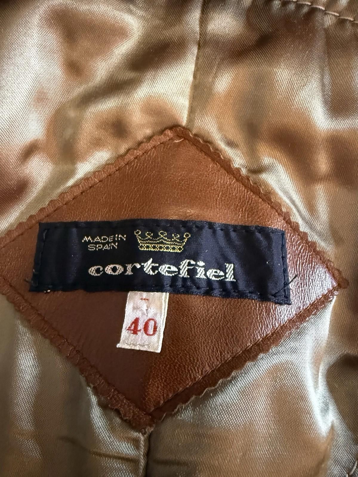American Trench Cortefiel Brown Leather Trench Size US M / EU 48-50 / 2 - 3 Thumbnail