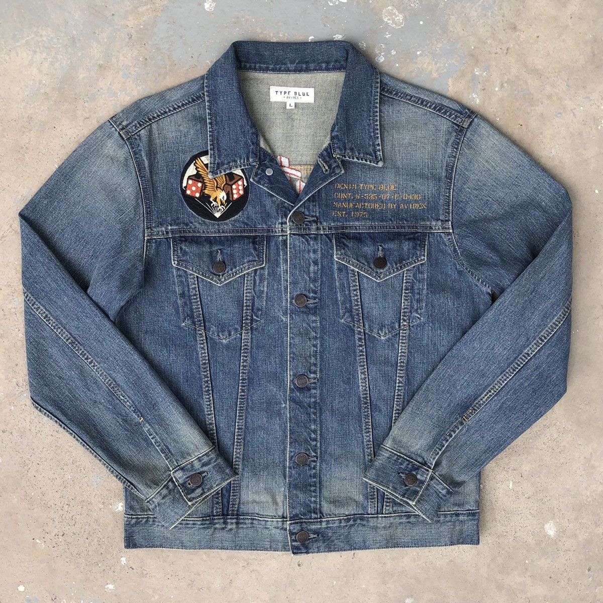 Avirex AVIREX Type Blue Denim Souvenir Jacket Size US L / EU 52-54 / 3 - 6 Thumbnail