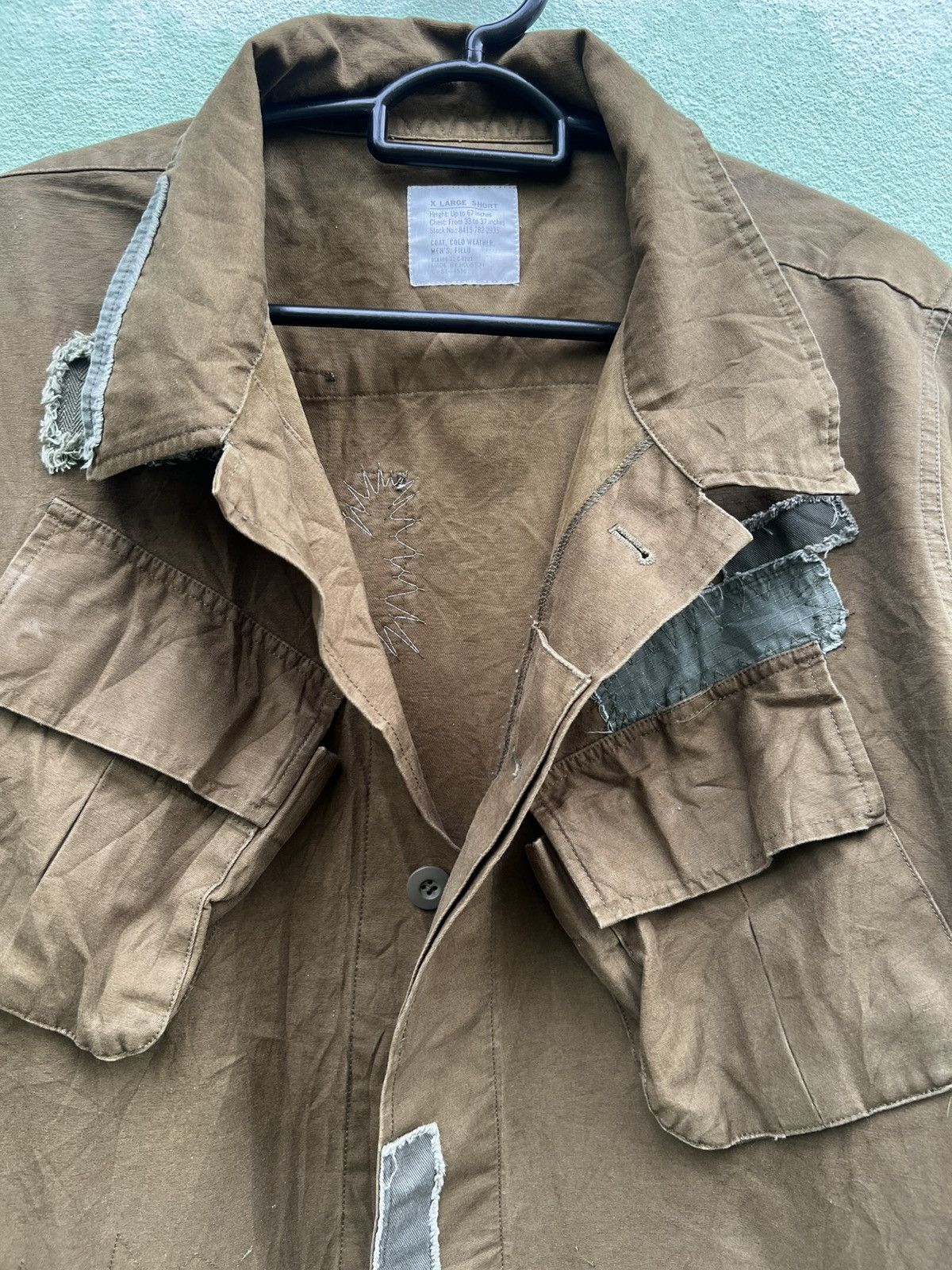 Japanese Brand Houston Distressed Boro Patchwork Military Jungle Fatigue Size US L / EU 52-54 / 3 - 7 Thumbnail