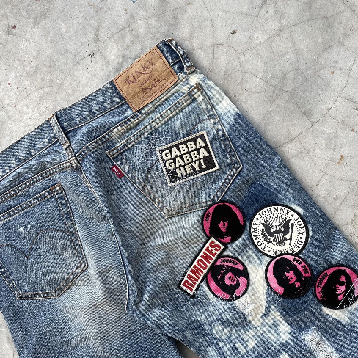 Hysteric Glamour Distress Kinky Hysteric Glamour Ramones Band Altered Denim Size US 32 / EU 48 - 7 Thumbnail
