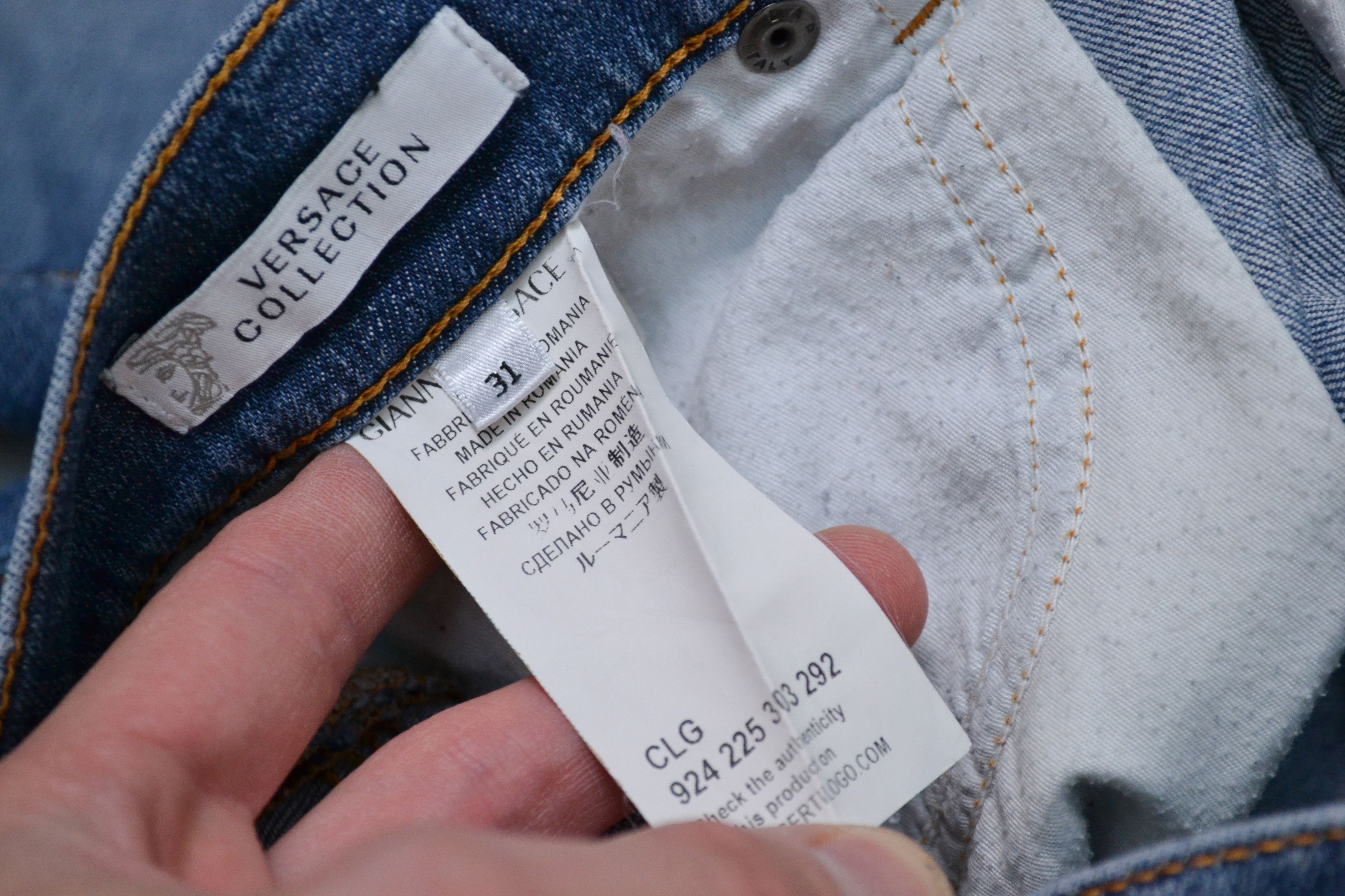 Versace Versace Collection Men’s Blue Jeans Denim Pants Size US 31 - 3 Thumbnail