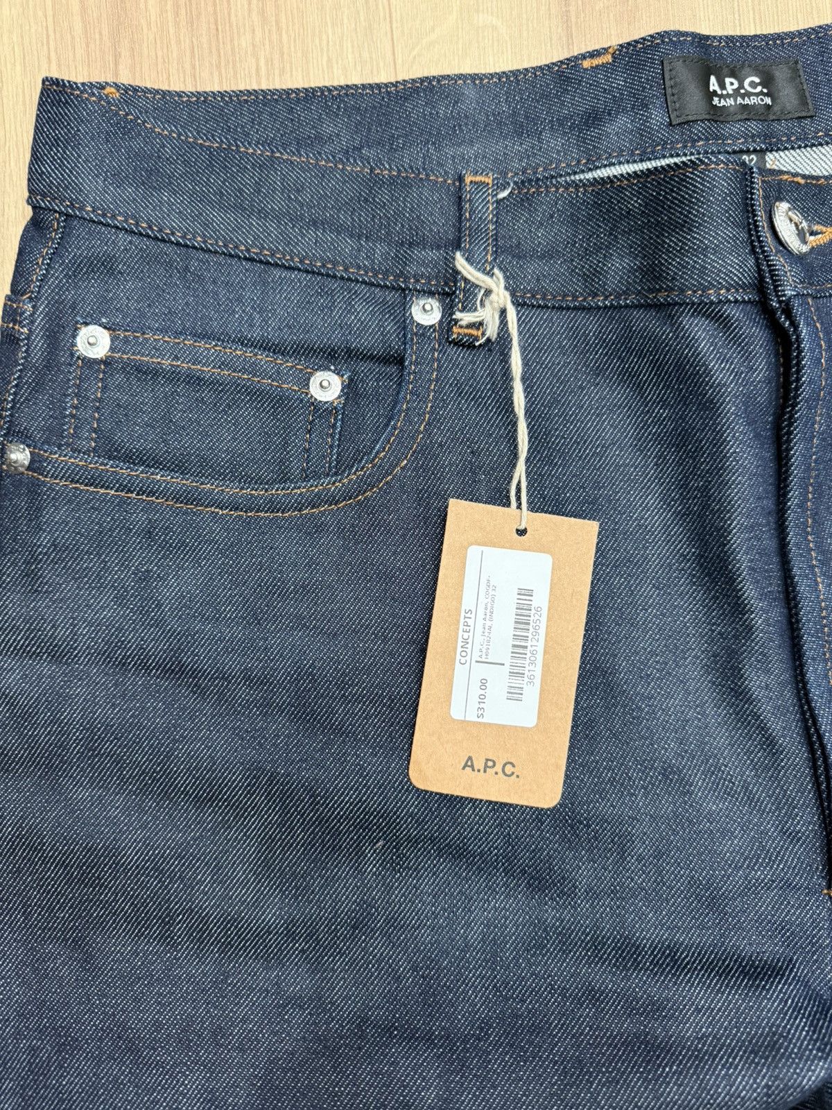 A.P.C. A.P.C. Aaron Jean (Indigo) Size US 32 / EU 48 - 3 Thumbnail