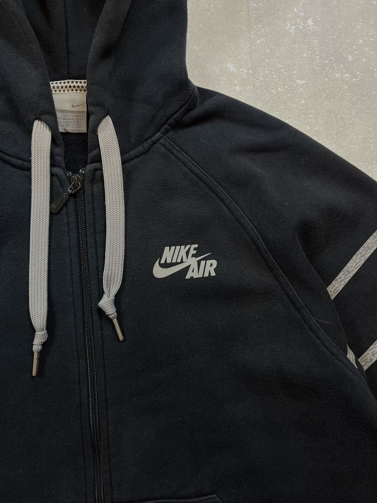 Nike × Vintage 90s Nike Air Vintage Y2K Oversized Zip Retro Hoodie Size US M / EU 48-50 / 2 - 2 Thumbnail