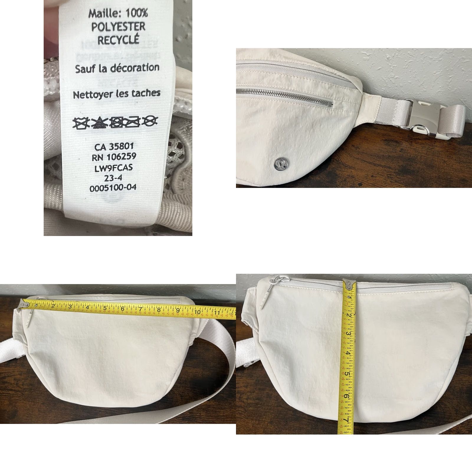 Lululemon Lululemon City Adventurer Belt Bag 2.5L White Opal/Cream Belt Bag & Fanny Pack Women Adjustable Strap Crossbody Pockets 11in 7in 3in Size ONE SIZE - 8 Thumbnail