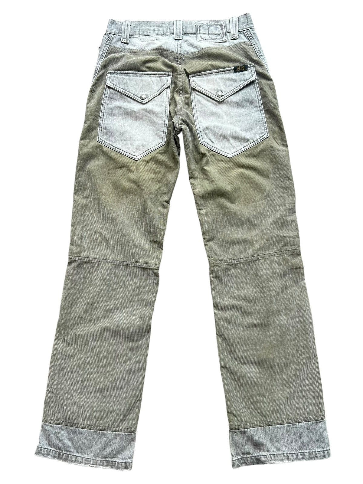 Beauty Beast × Japanese Brand Teddy Smith Patchwork Wide Corduroy Baggy Pants 31x33 Size US 31 - 3 Thumbnail
