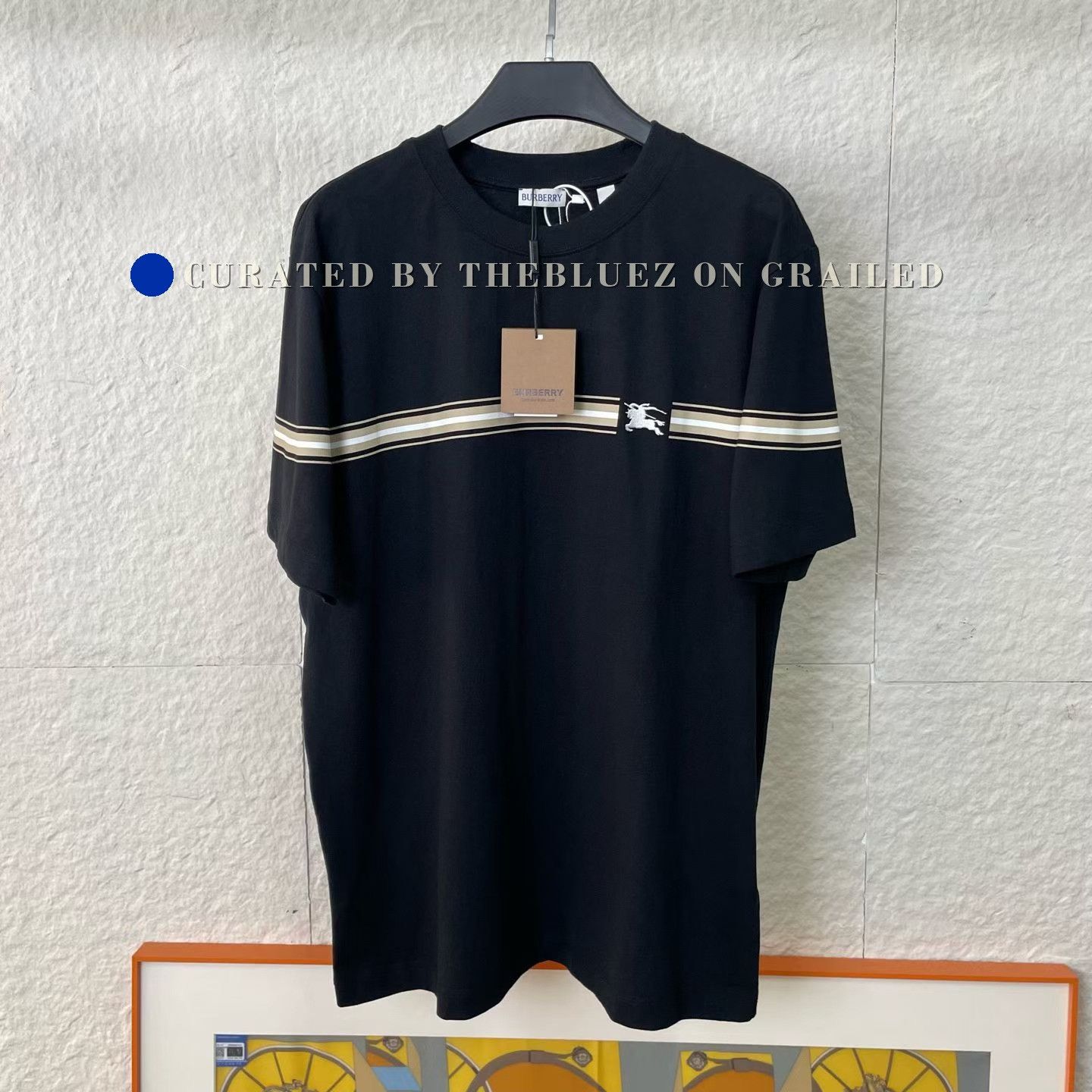 Burberry Burberry Striped Knight Short-Sleeve Tee Size US L / EU 52-54 / 3 - 1 Thumbnail
