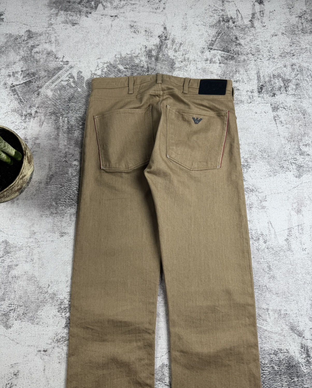 Armani Armani Jeans J45 Regular Fit Stretch Denim W30 L34 Beige GA Men’s Trousers Pants Size US 30 / EU 46 - 6 Thumbnail