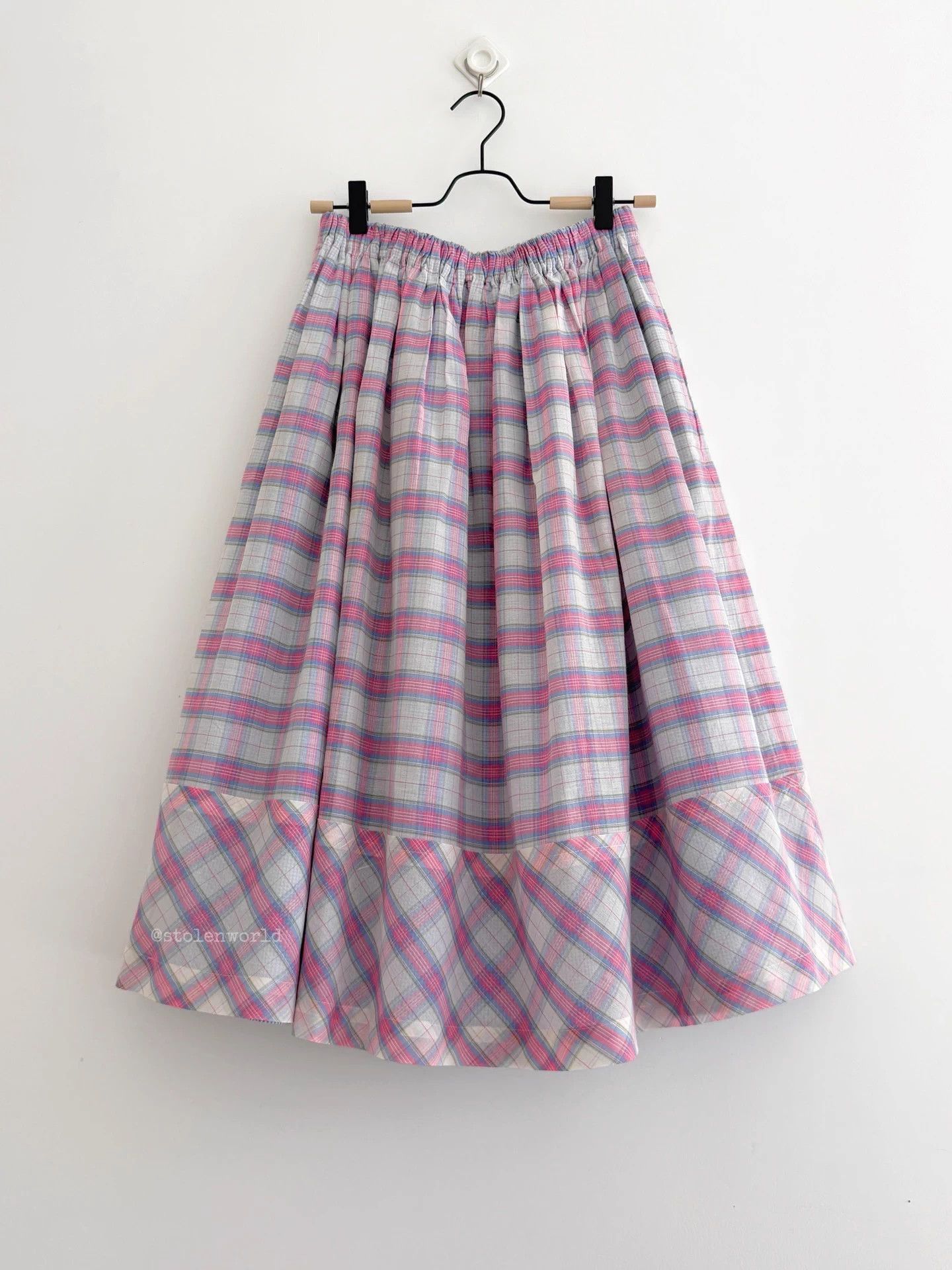 CDG by Comme des Garcons CDG pink plaid double layer skirt Size M / US 6-8 / IT 42-44 - 1 Thumbnail