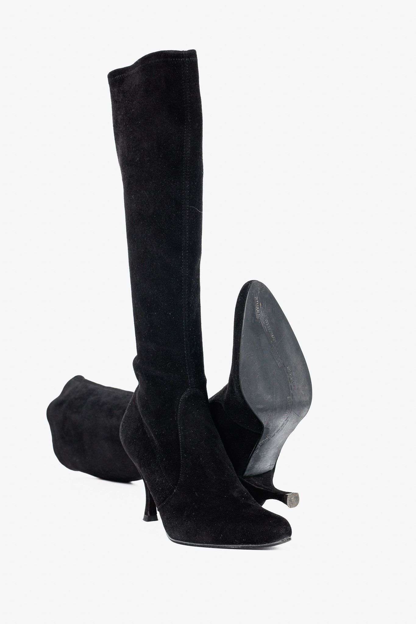 Stuart Weitzman Stuart Weitzman Giving Suede Pointed-Toe Knee-High Boots Size US 8 / IT 38 - 4 Thumbnail