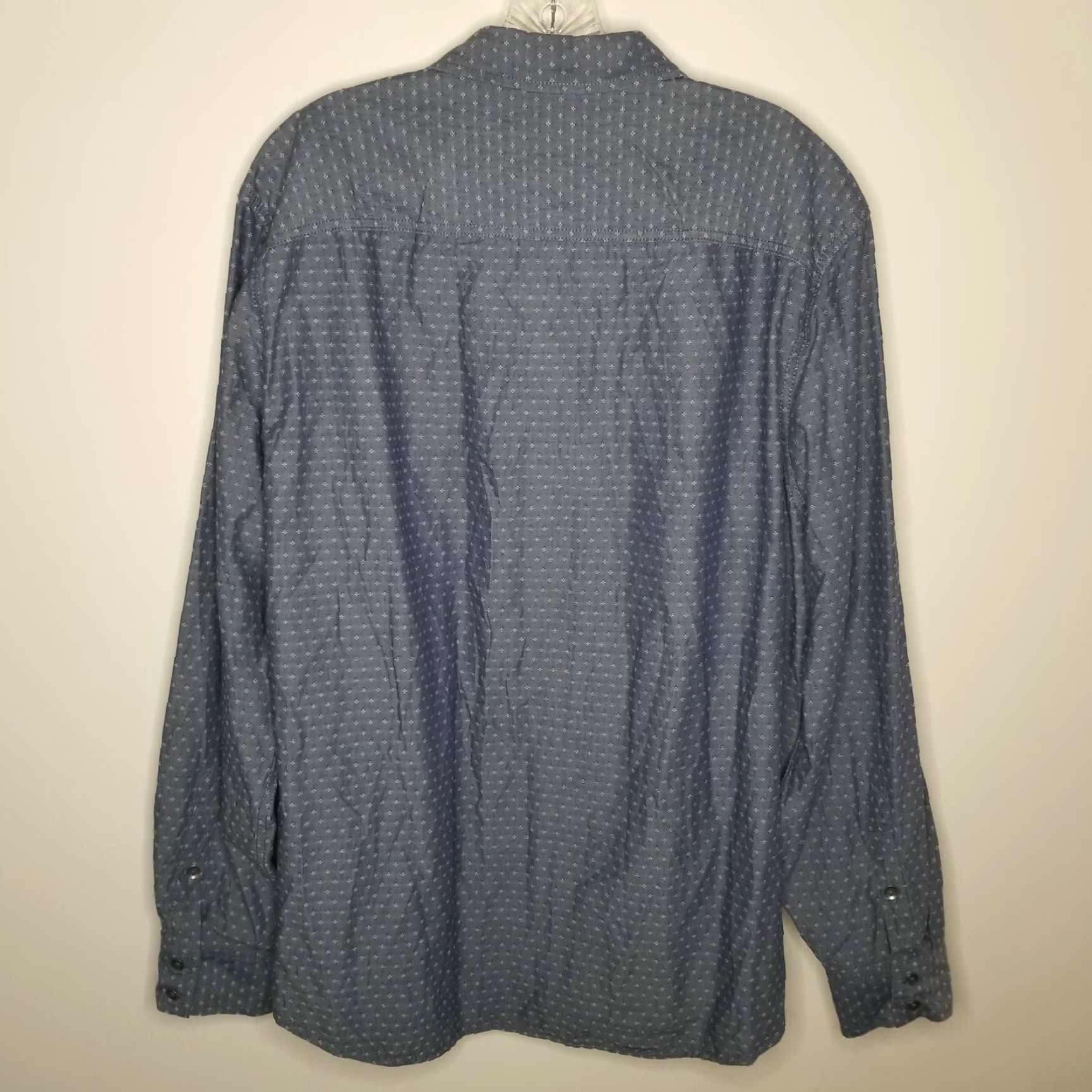 Vintage ROCK & REPUBLIC Men's Long Sleeve Button-Up Shirt 2XL Blue Size US XXL / EU 58 / 5 - 5 Thumbnail
