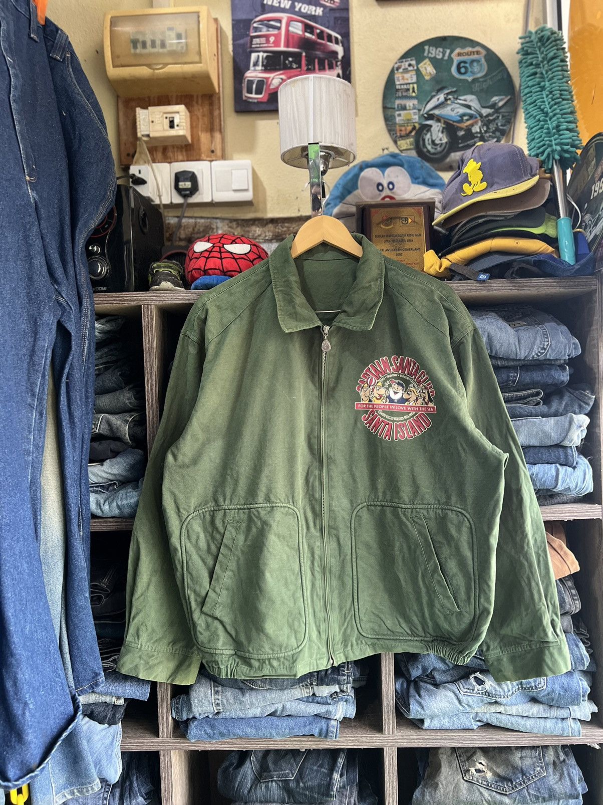 Captain Santors 🔥Vintage Captain Santa Club Zipper Jacket Size US XL / EU 56 / 4 - 3 Thumbnail