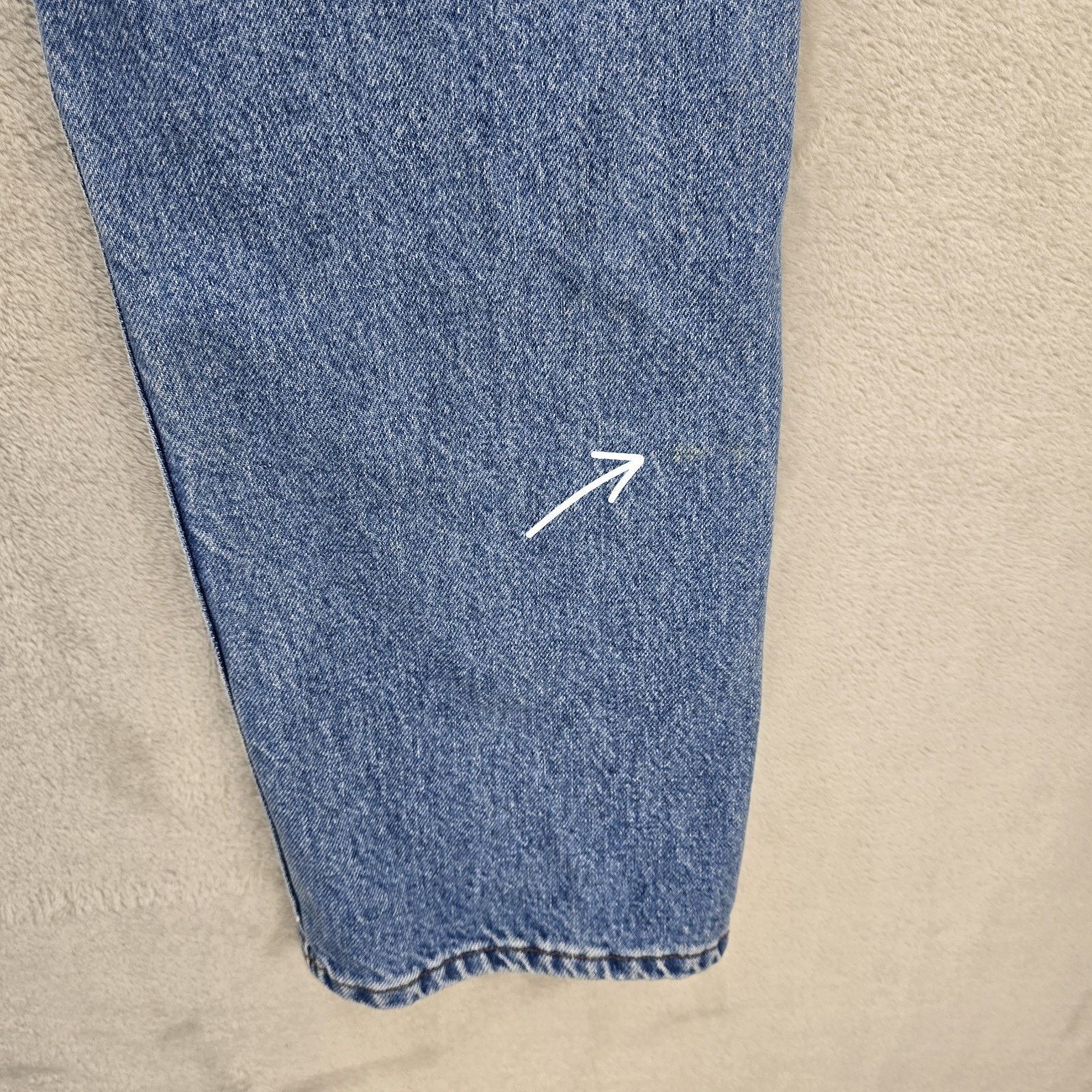 Levi's Vintage Levis 501 Jeans 34x32 (Fits 33x29) USA 90s *FLAWS* Size US 34 / EU 50 - 12 Thumbnail