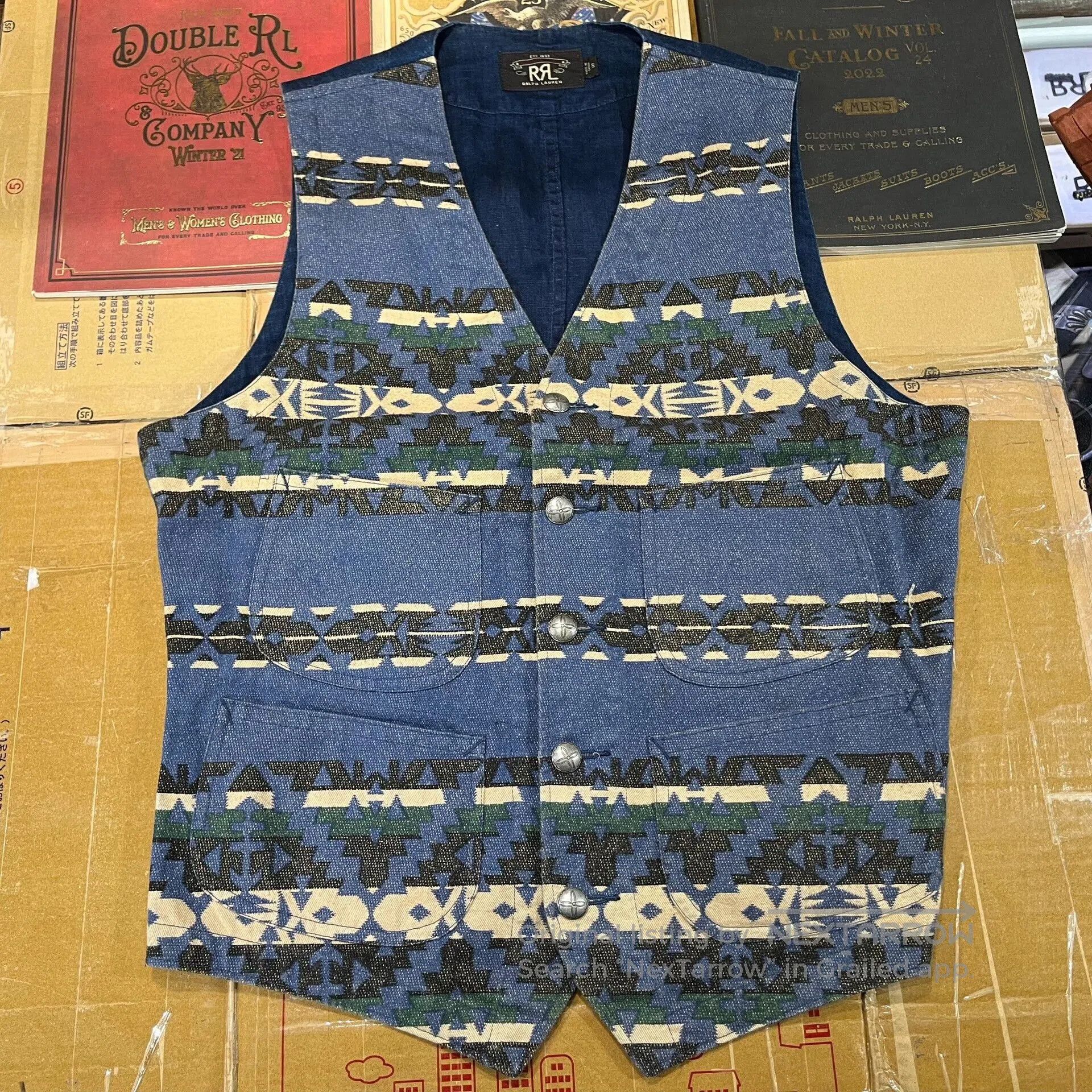 RRL Ralph Lauren RRL Southwestern Style Vest. Size US S / EU 44-46 / 1 - 1 Thumbnail