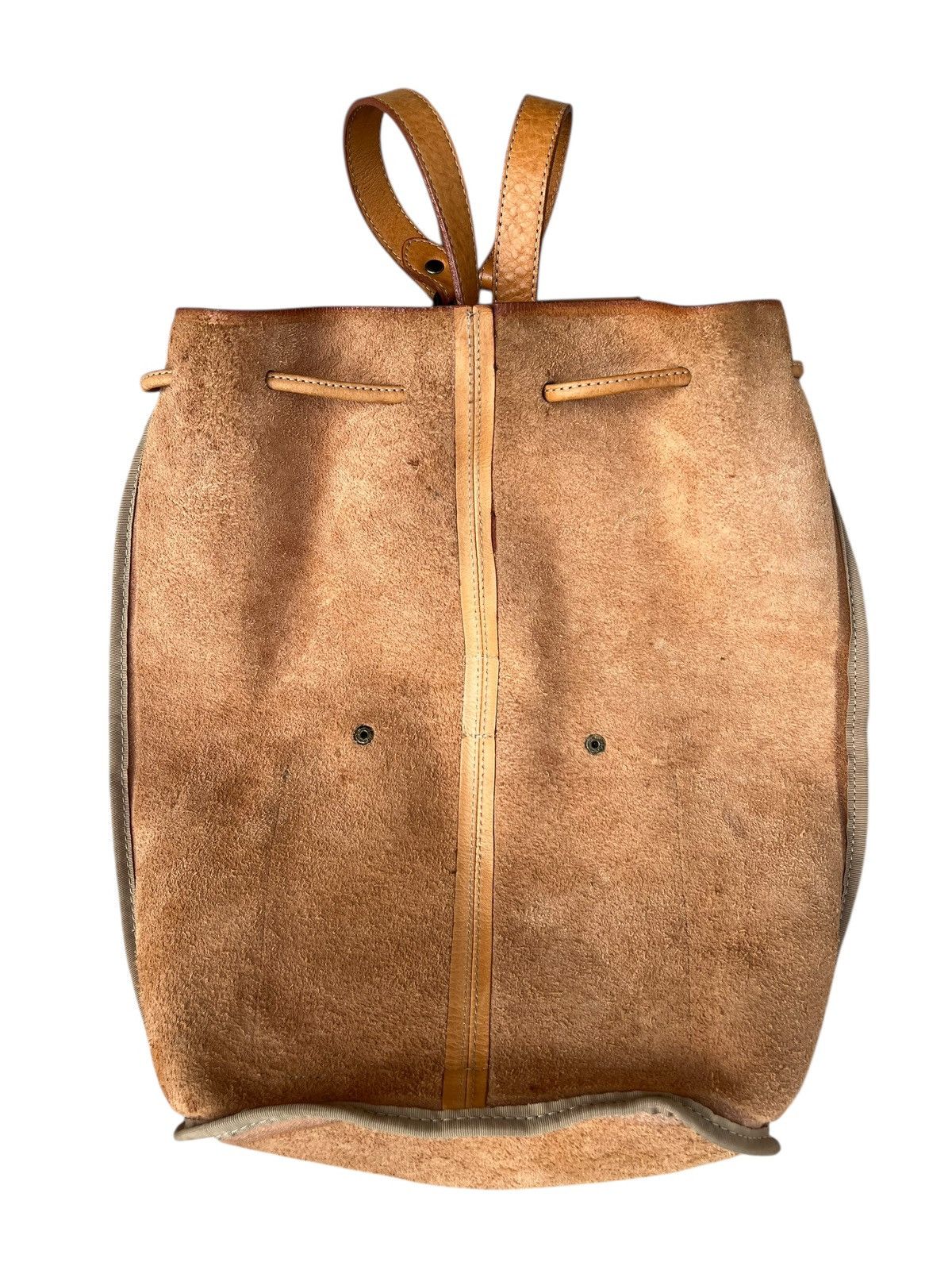 Leather Vintage Slipknot Project Japan Patina Leather Backpack Bag Size ONE SIZE - 22 Thumbnail